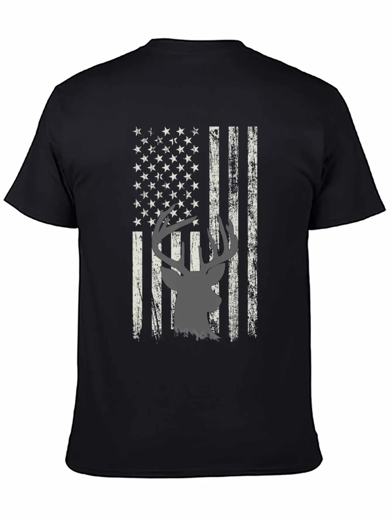 Deer Hunting Whitetail Hunter American Flag USA Comfortable Minimalist Graphic Tee – Summer Style Essential