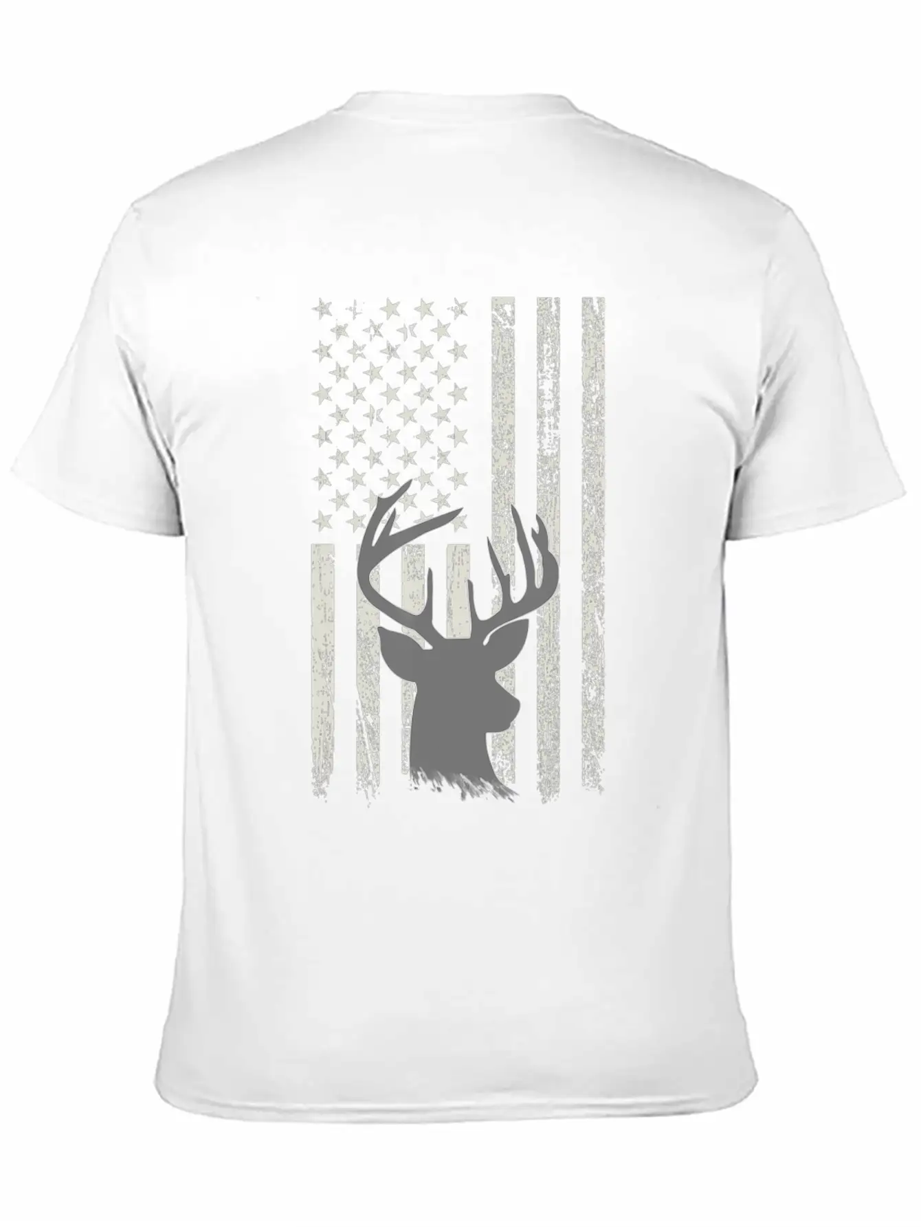 Deer Hunting Whitetail Hunter American Flag USA Comfortable Minimalist Graphic Tee – Summer Style Essential