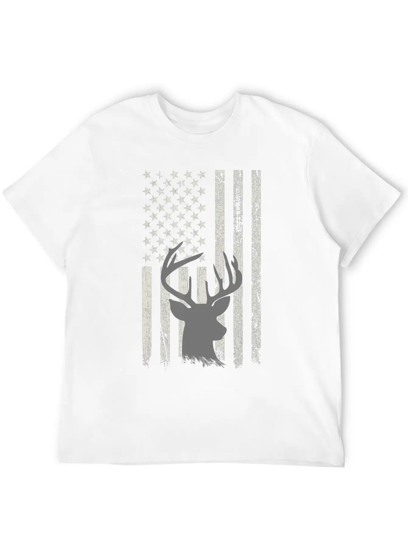 Deer Hunting Whitetail Hunter American Flag USA Comfortable Minimalist Graphic Tee – Summer Style Essential