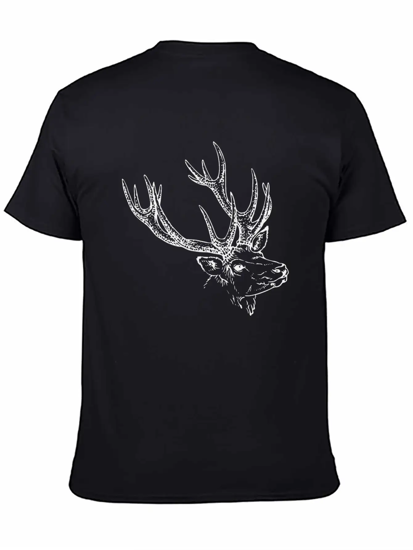 Deer Symbol Unisex Short Sleeve Soft Cotton T-Shirt – Casual Everyday Wear