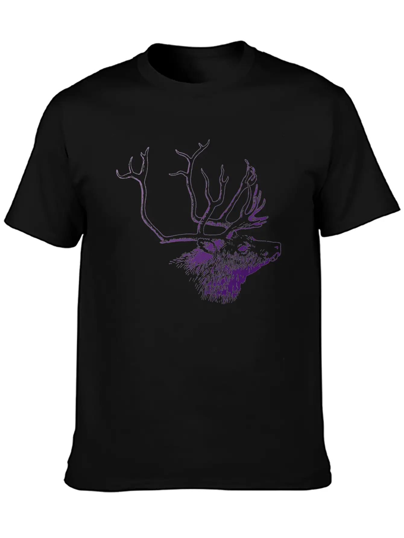 Deer Unisex Short Sleeve Soft Cotton T-Shirt – Casual Everyday Wear