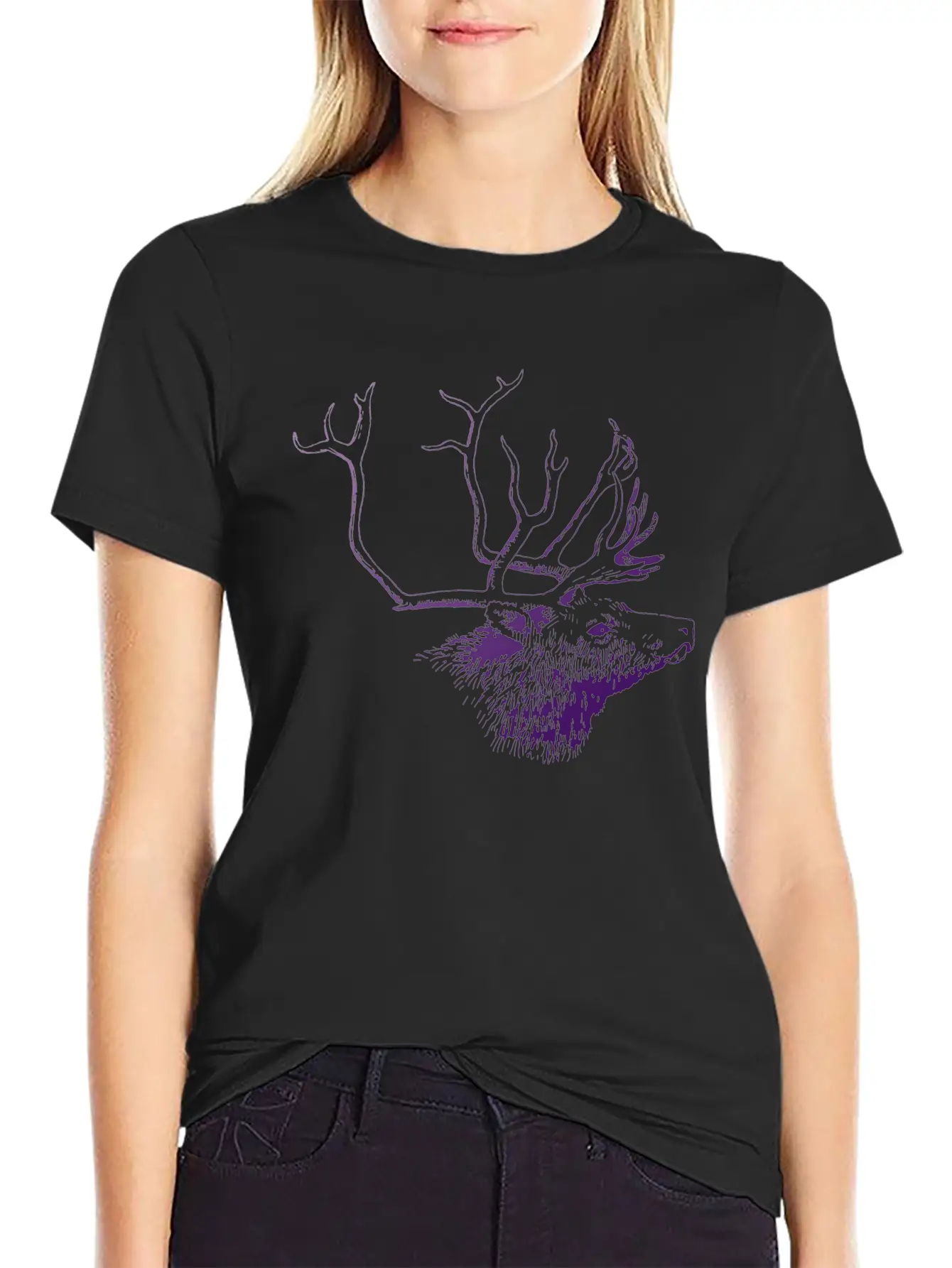 Deer Unisex Short Sleeve Soft Cotton T-Shirt – Casual Everyday Wear