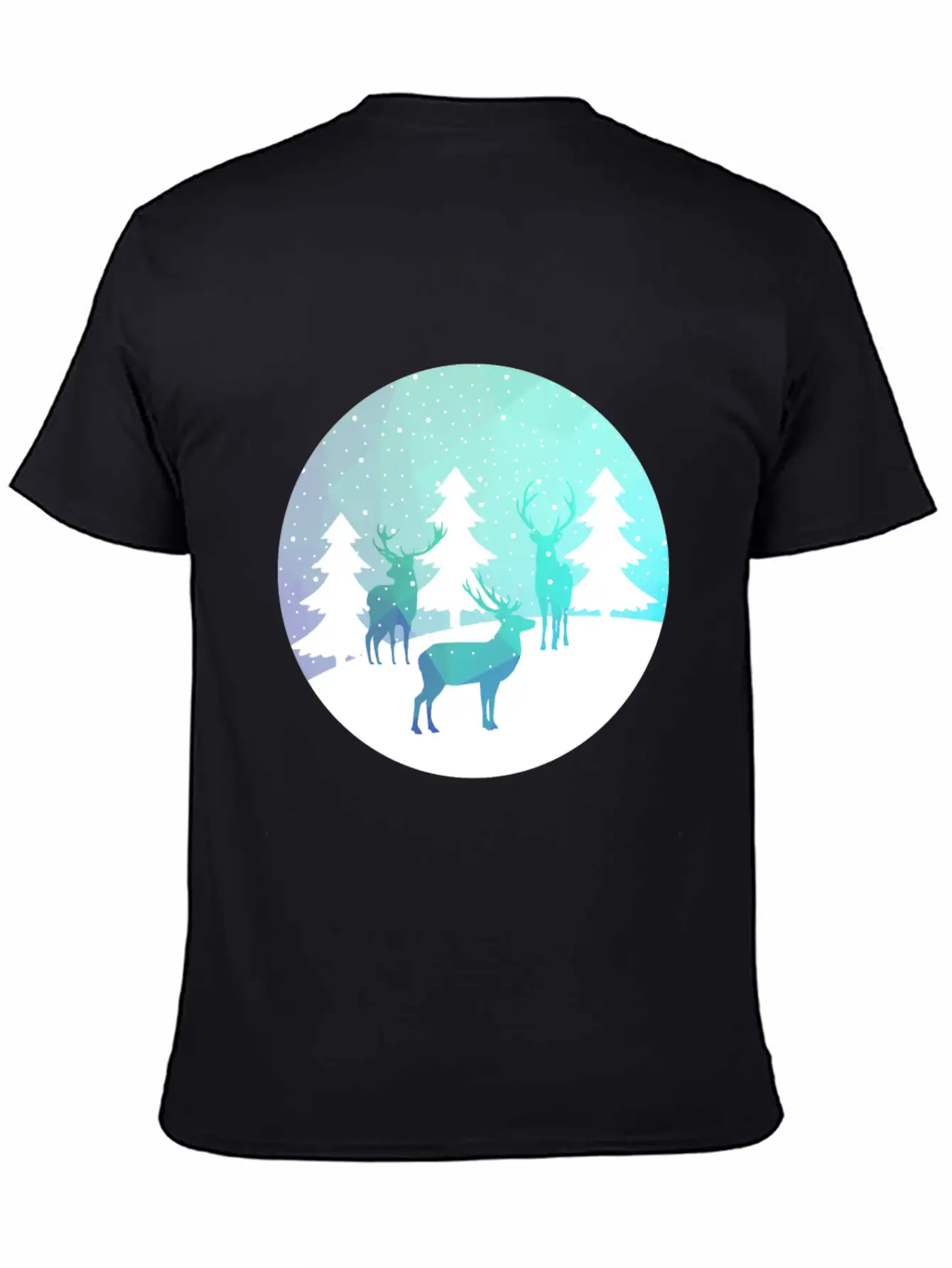 Deer Winter Forrest Stylish Everyday T-Shirt – Unisex Basic Cotton Tee