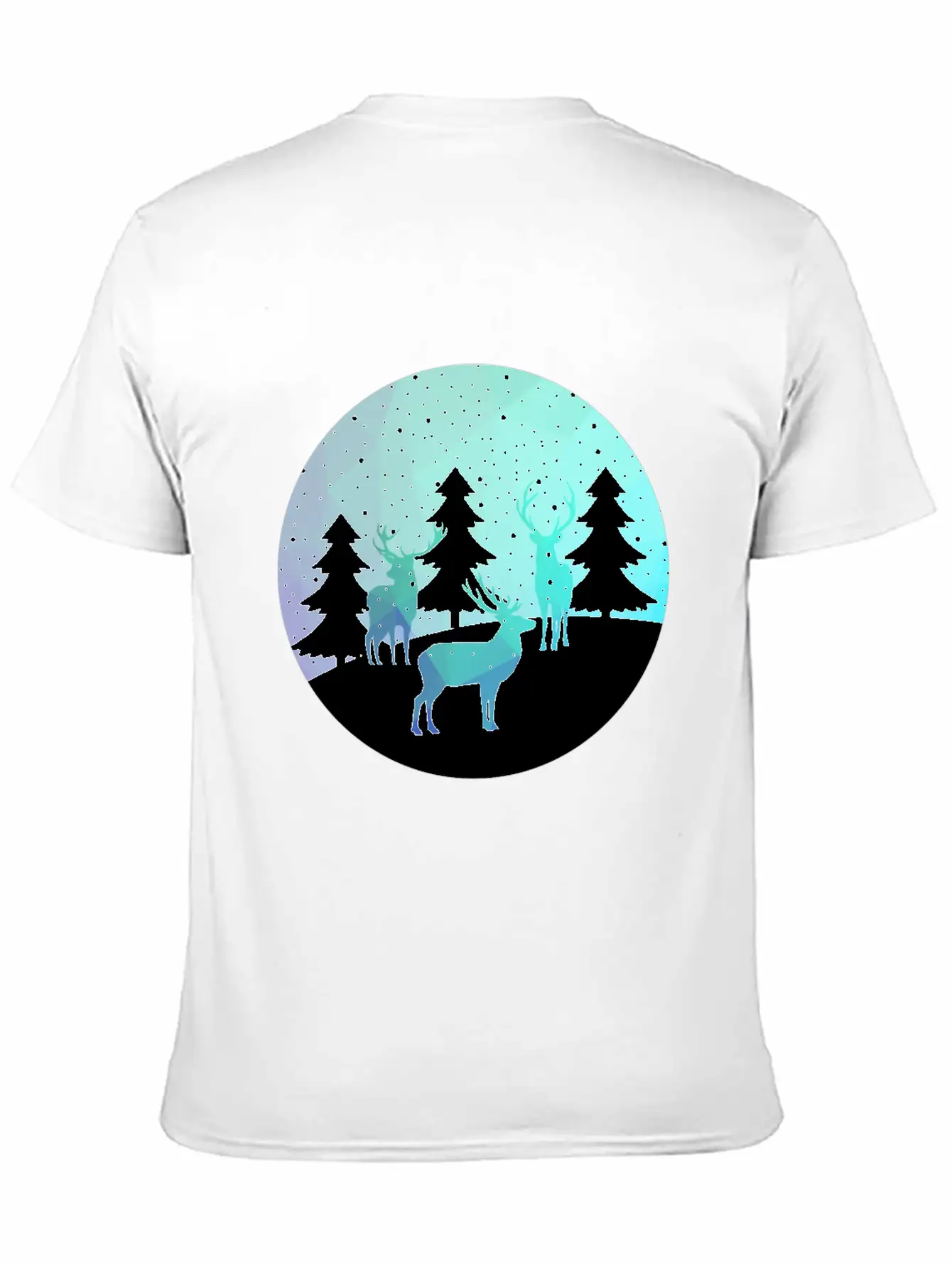 Deer Winter Forrest Stylish Everyday T-Shirt – Unisex Basic Cotton Tee