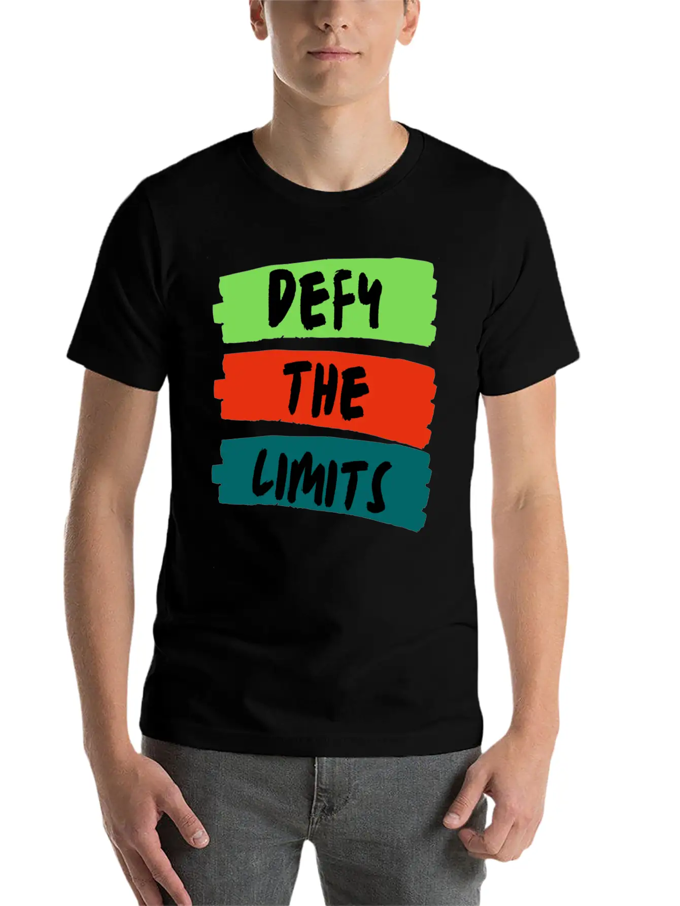 Defy The Limits Stylish Everyday T-Shirt – Unisex Basic Cotton Tee