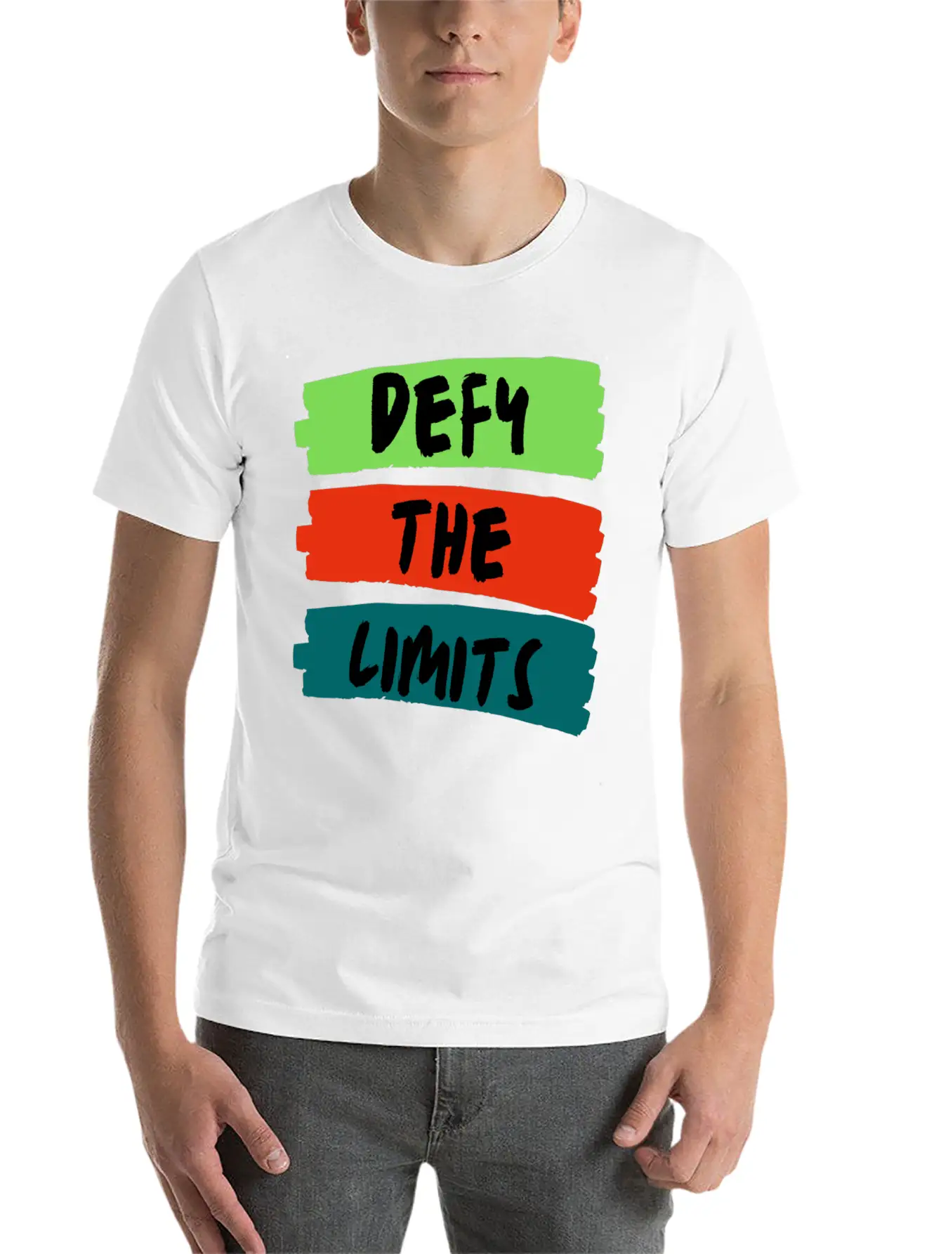 Defy The Limits Stylish Everyday T-Shirt – Unisex Basic Cotton Tee
