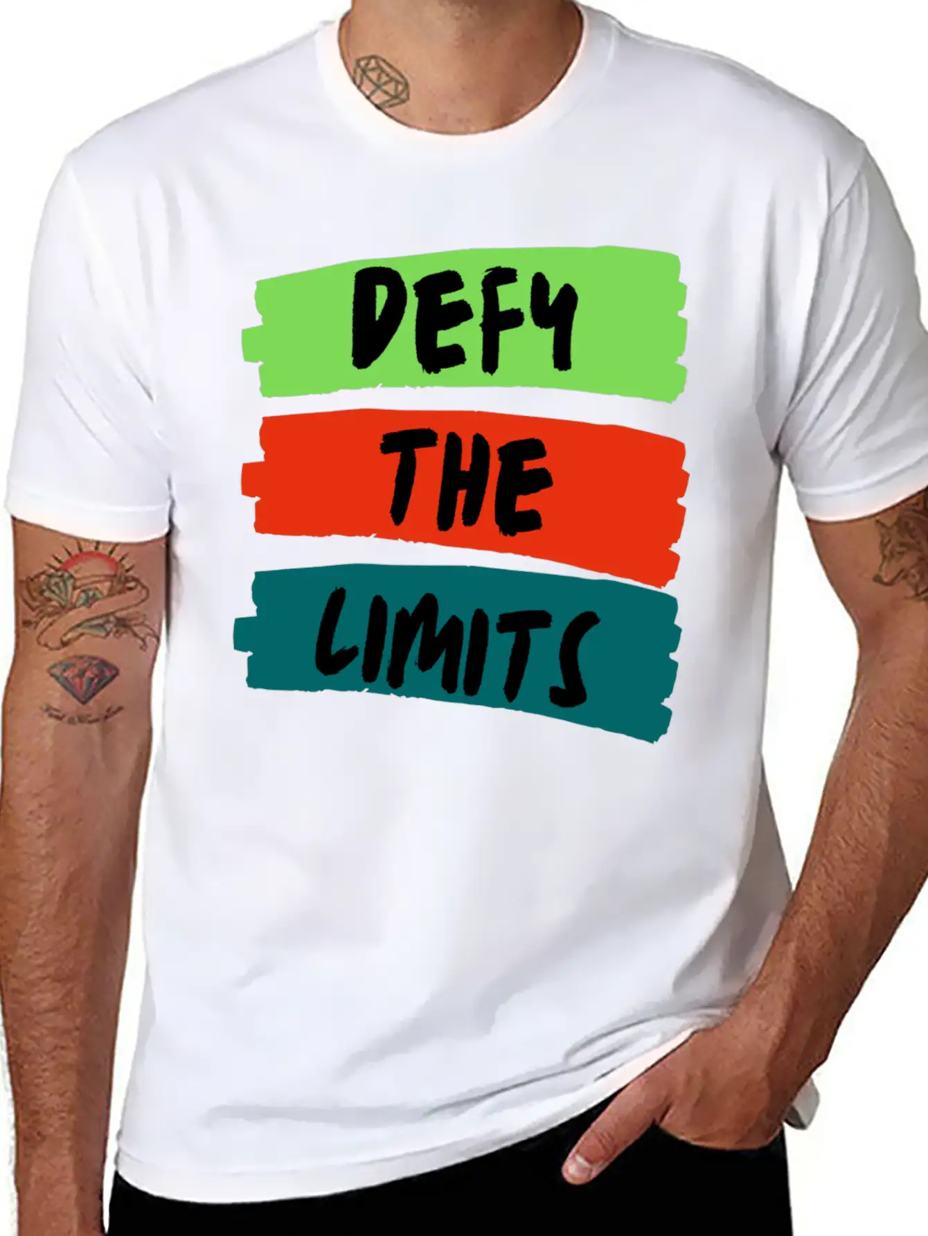 Defy The Limits Stylish Everyday T-Shirt – Unisex Basic Cotton Tee