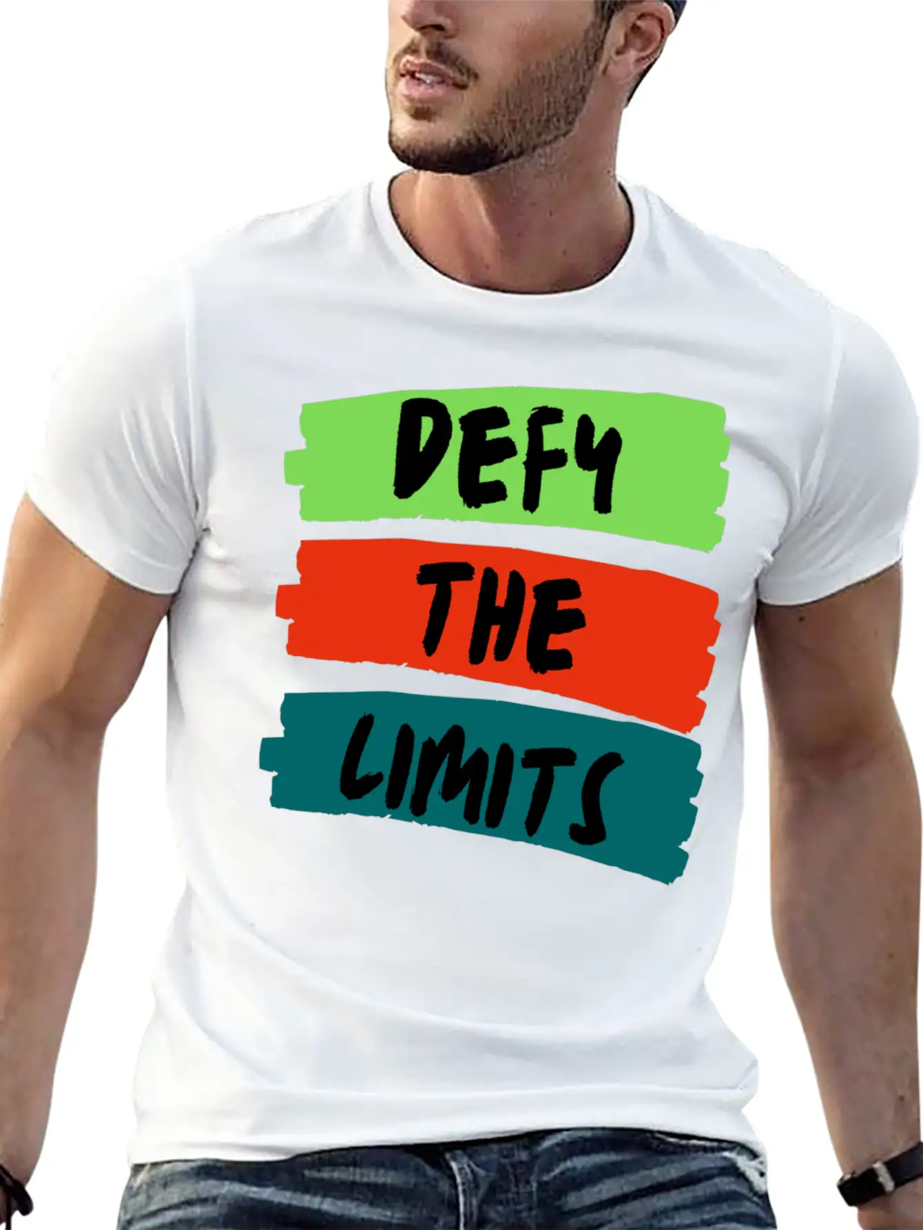 Defy The Limits Stylish Everyday T-Shirt – Unisex Basic Cotton Tee