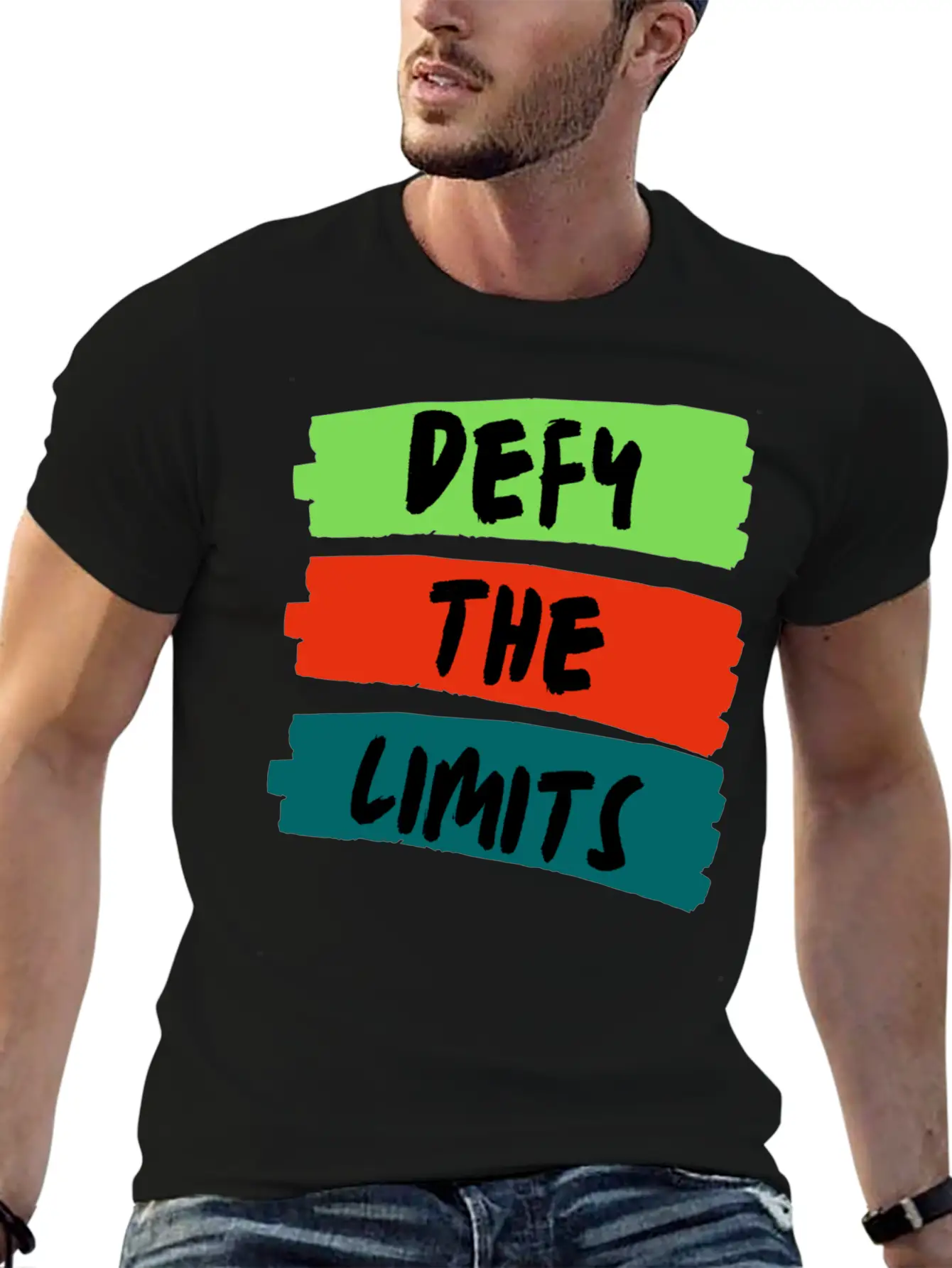 Defy The Limits Stylish Everyday T-Shirt – Unisex Basic Cotton Tee