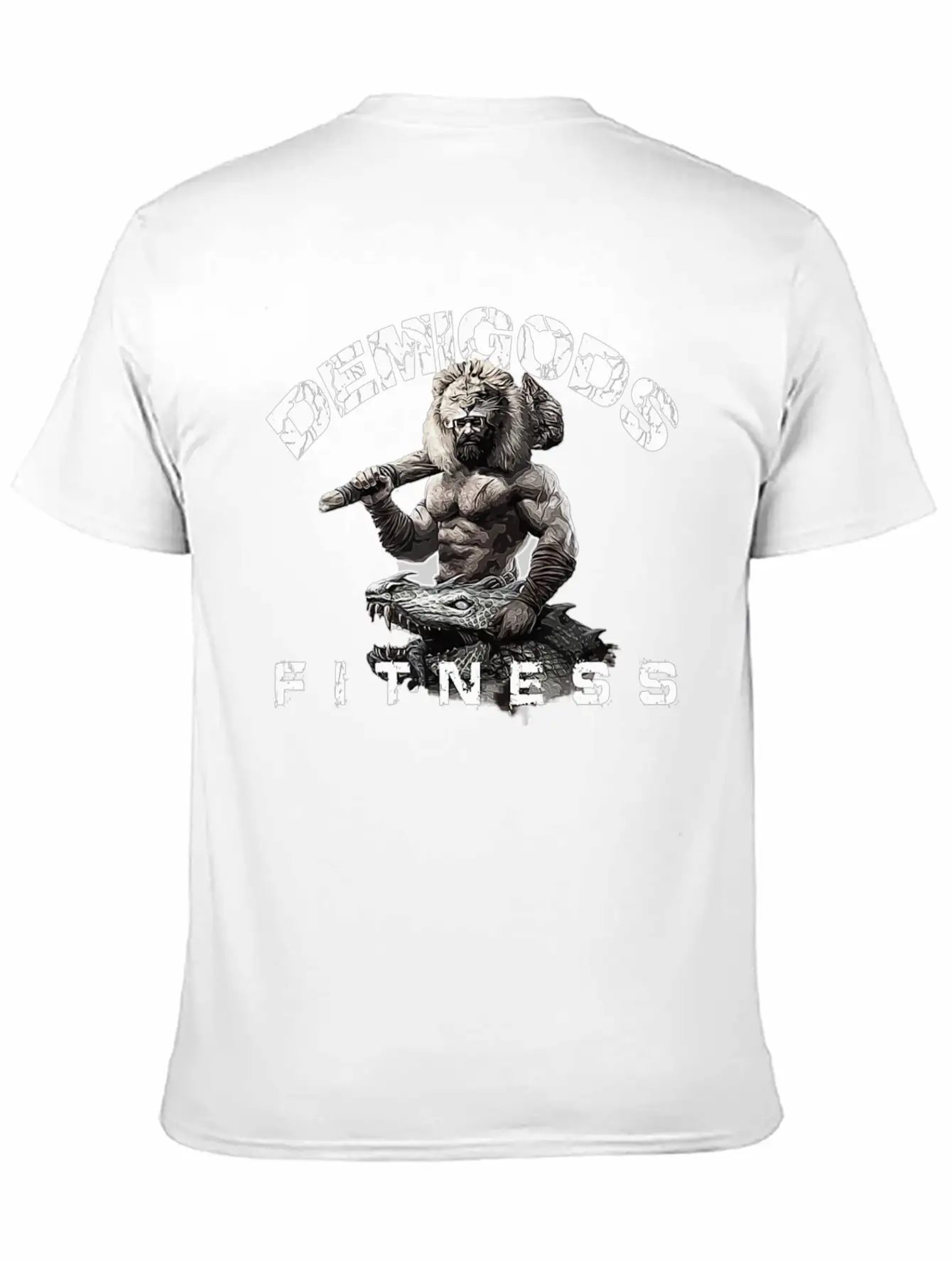 DEMIGODS FITNESS WORKOUT GYM POWER Unisex Short Sleeve Soft Cotton T-Shirt – Casual Everyday Wear