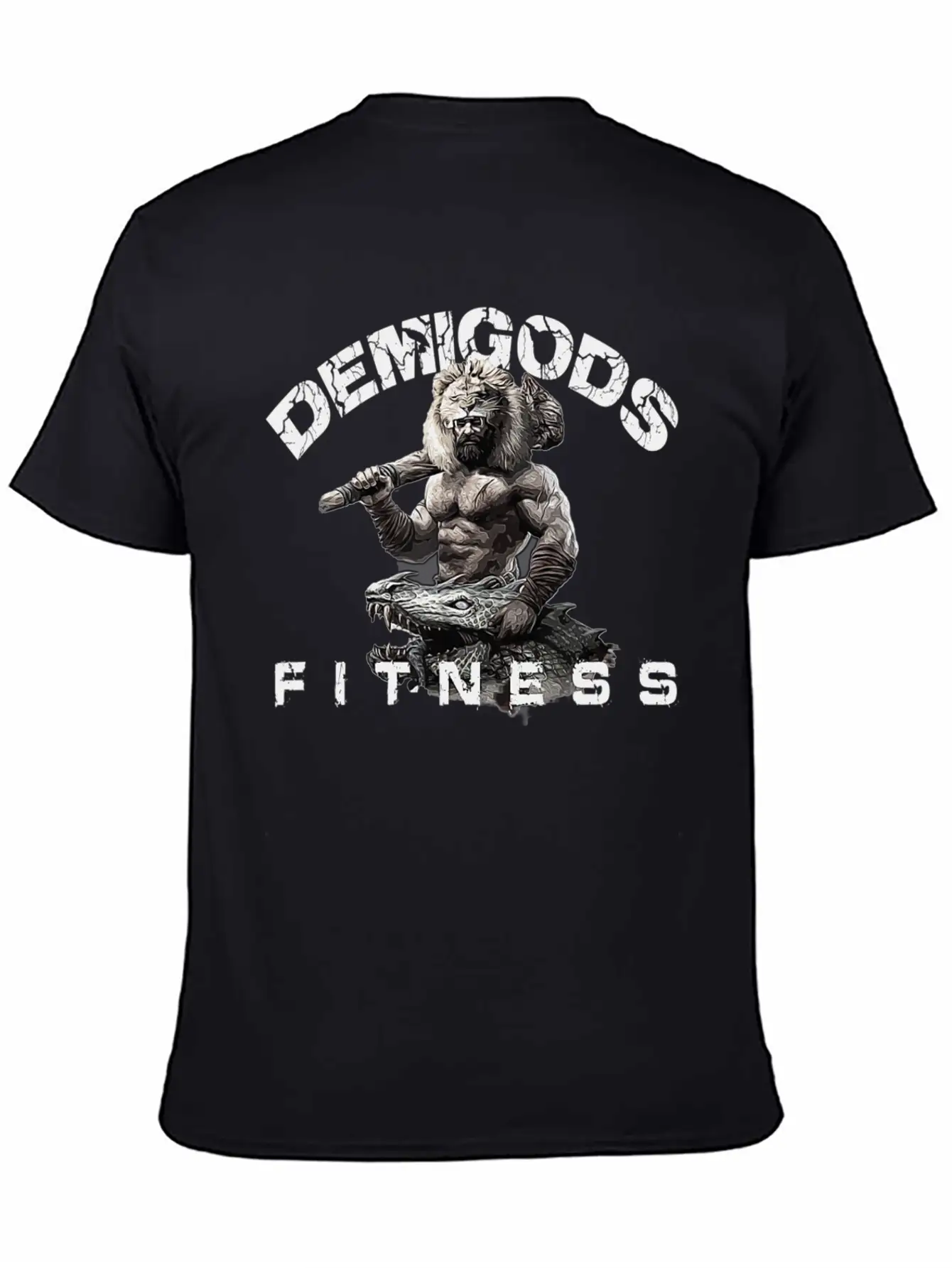 DEMIGODS FITNESS WORKOUT GYM POWER Unisex Short Sleeve Soft Cotton T-Shirt – Casual Everyday Wear