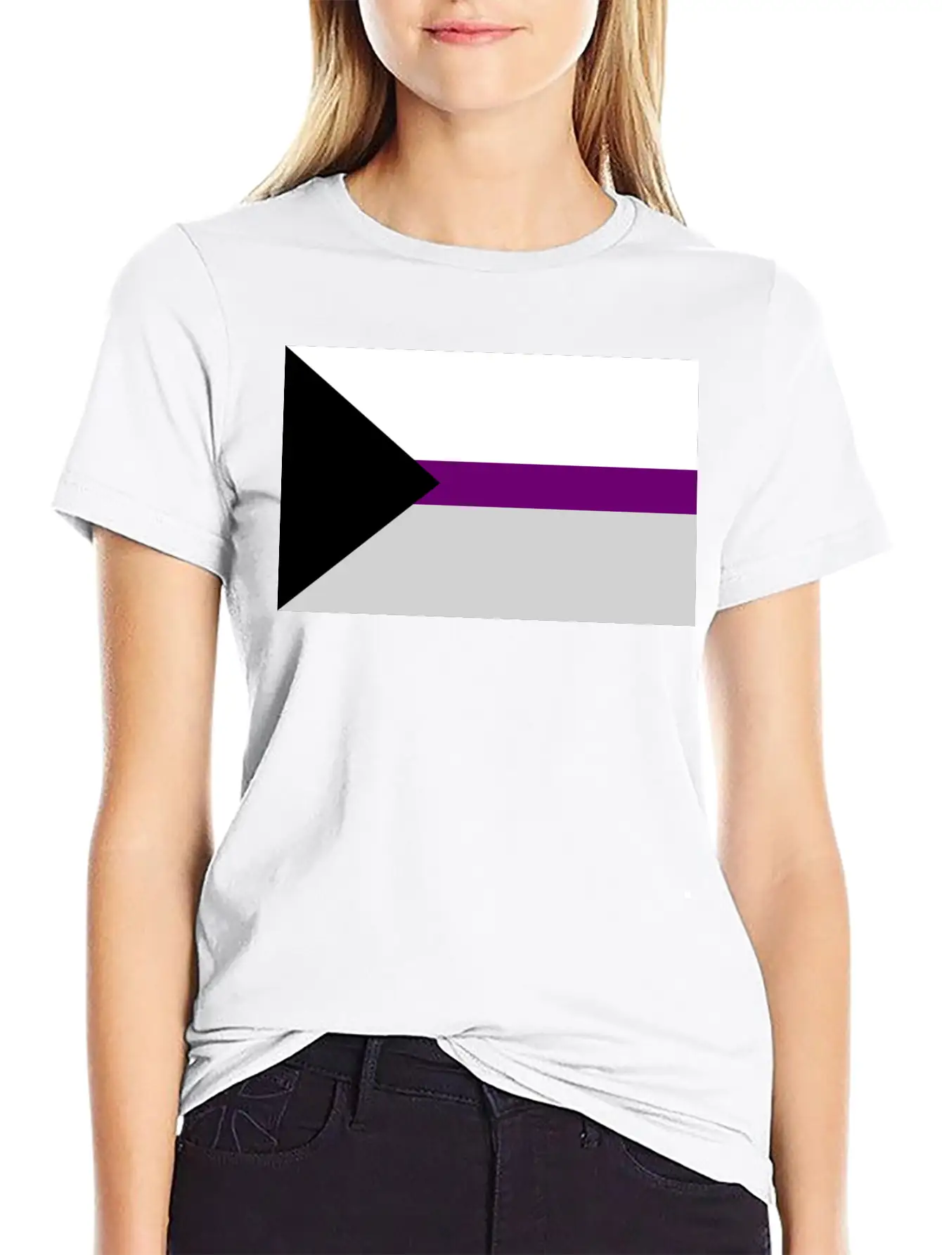 Demisexual Pride Flag Unisex Short Sleeve Soft Cotton T-Shirt – Casual Everyday Wear