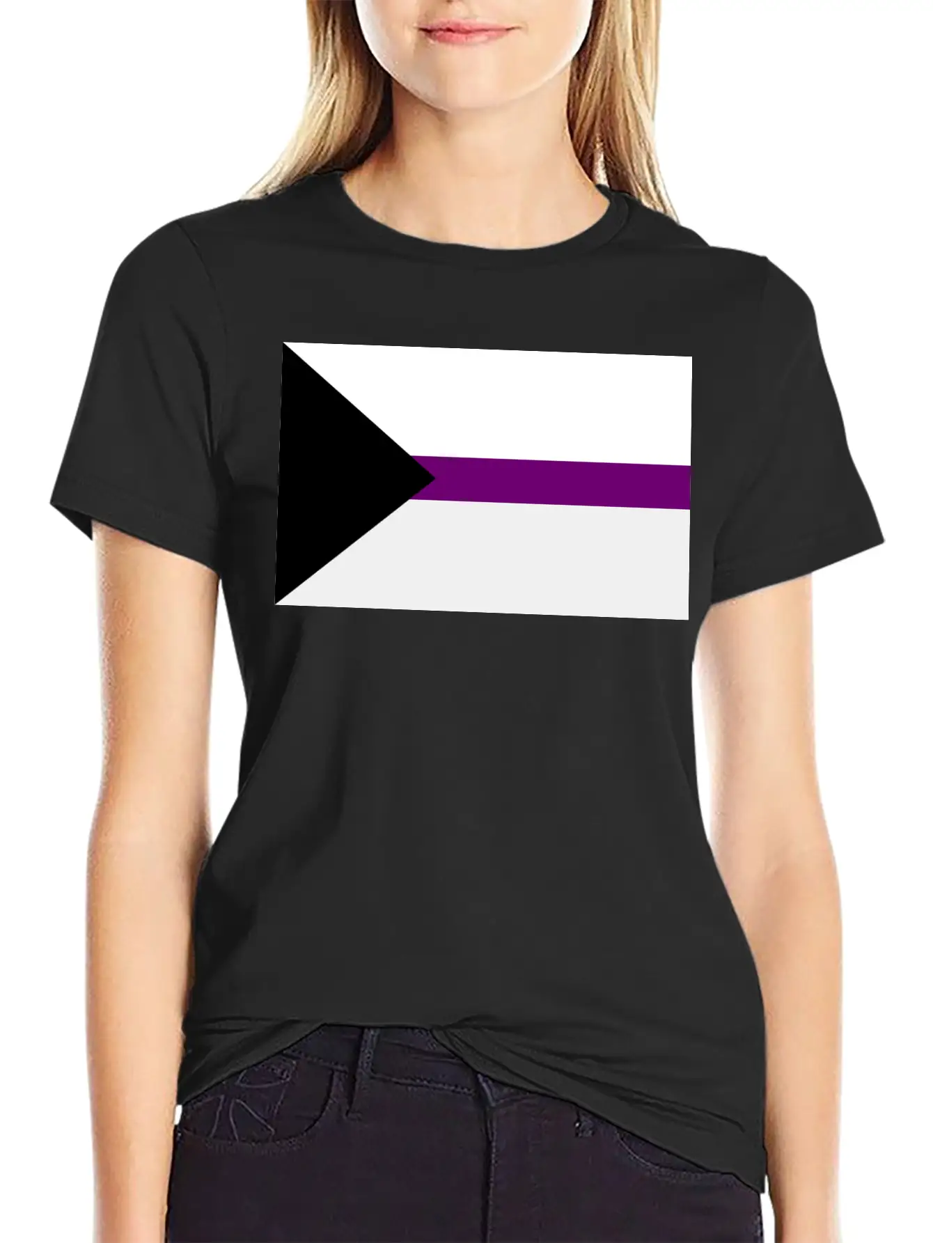 Demisexual Pride Flag Unisex Short Sleeve Soft Cotton T-Shirt – Casual Everyday Wear