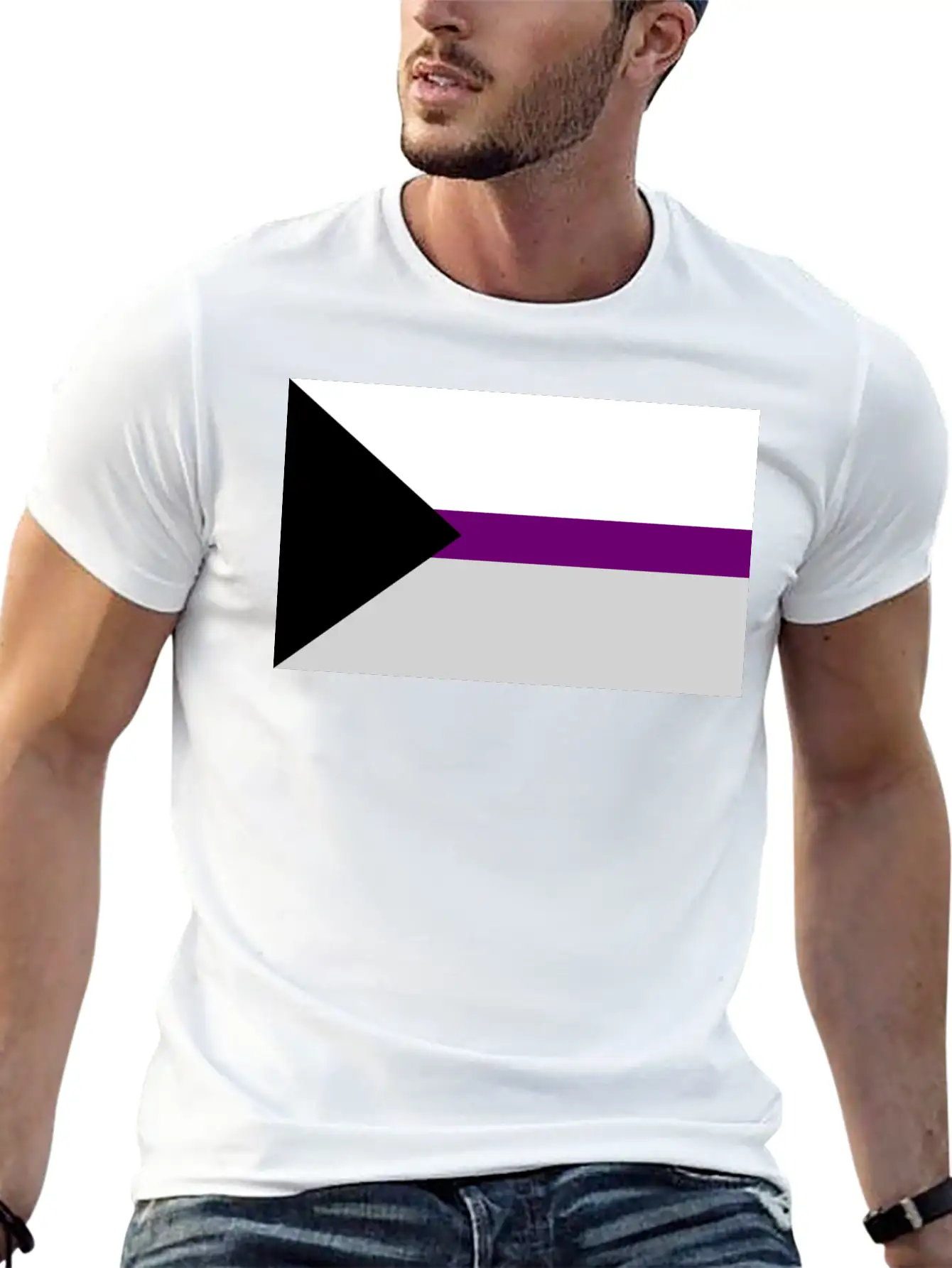 Demisexual Pride Flag Unisex Short Sleeve Soft Cotton T-Shirt – Casual Everyday Wear