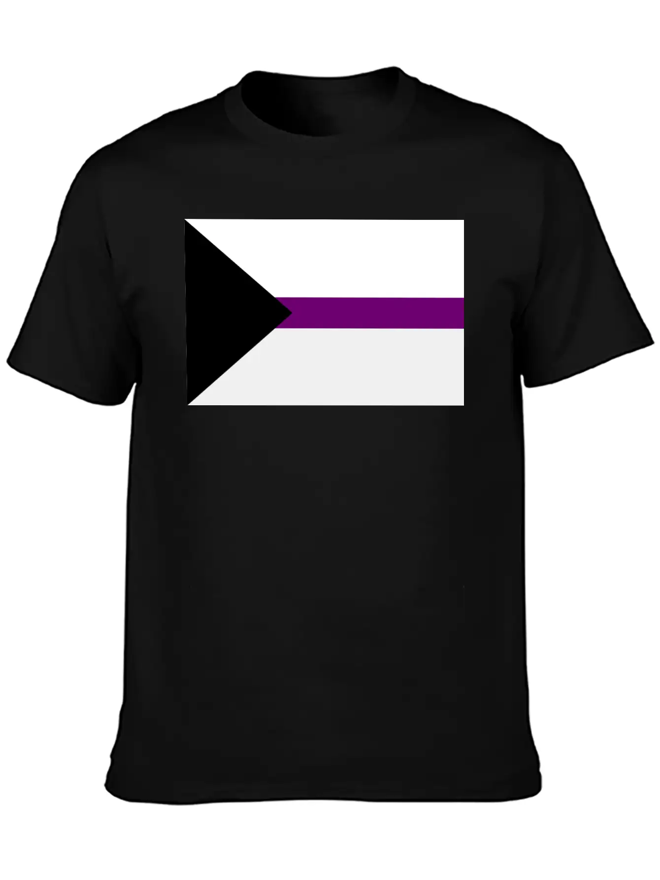 Demisexual Pride Flag Unisex Short Sleeve Soft Cotton T-Shirt – Casual Everyday Wear