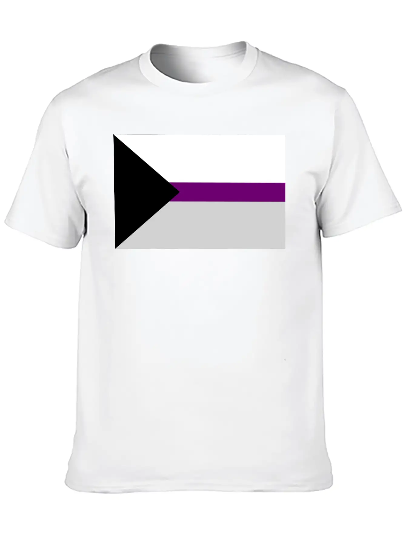 Demisexual Pride Flag Unisex Short Sleeve Soft Cotton T-Shirt – Casual Everyday Wear