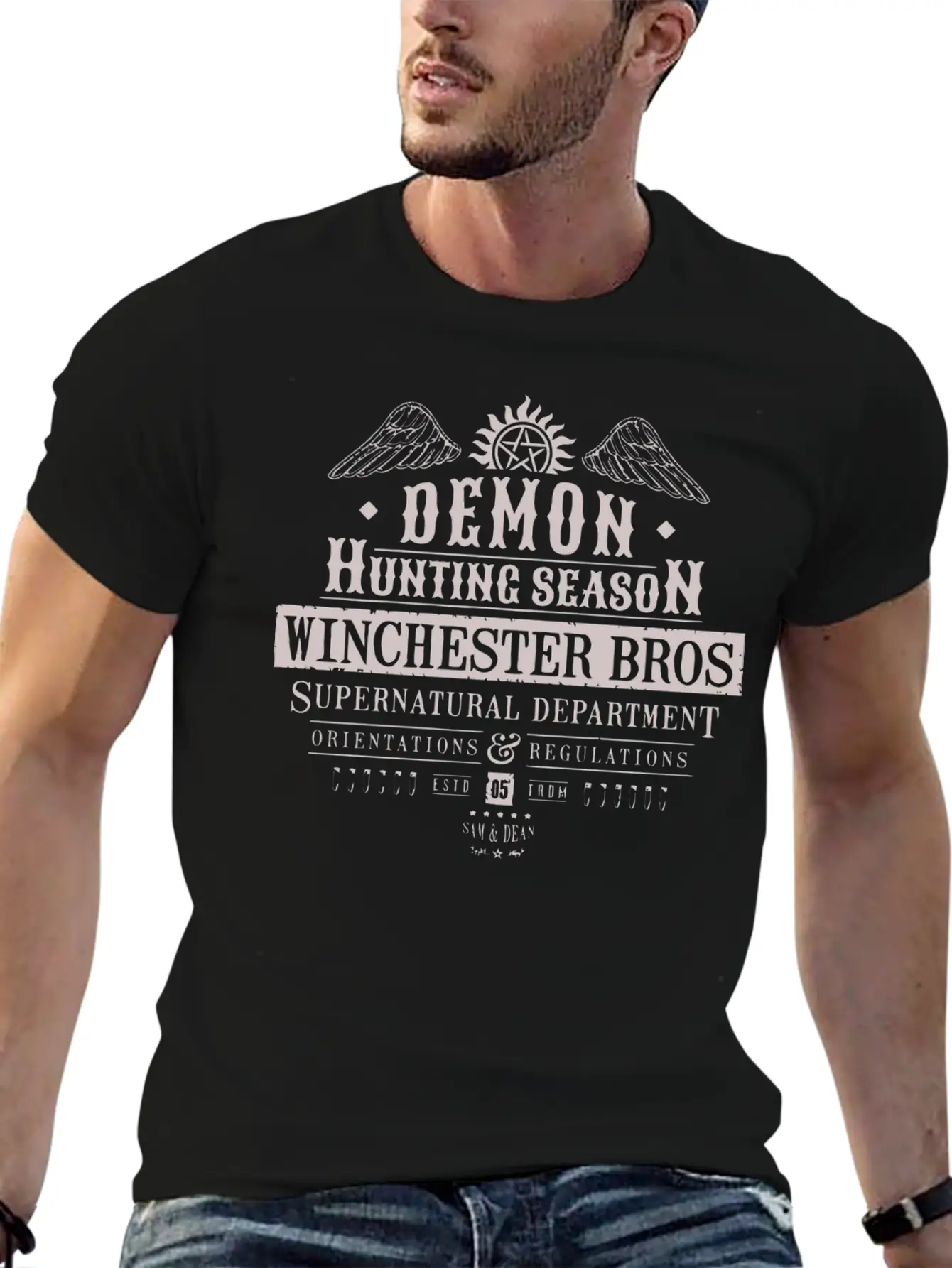 Demon Hunting Season Basic Graphic T-Shirt – Daily Comfort In Soft Cotton