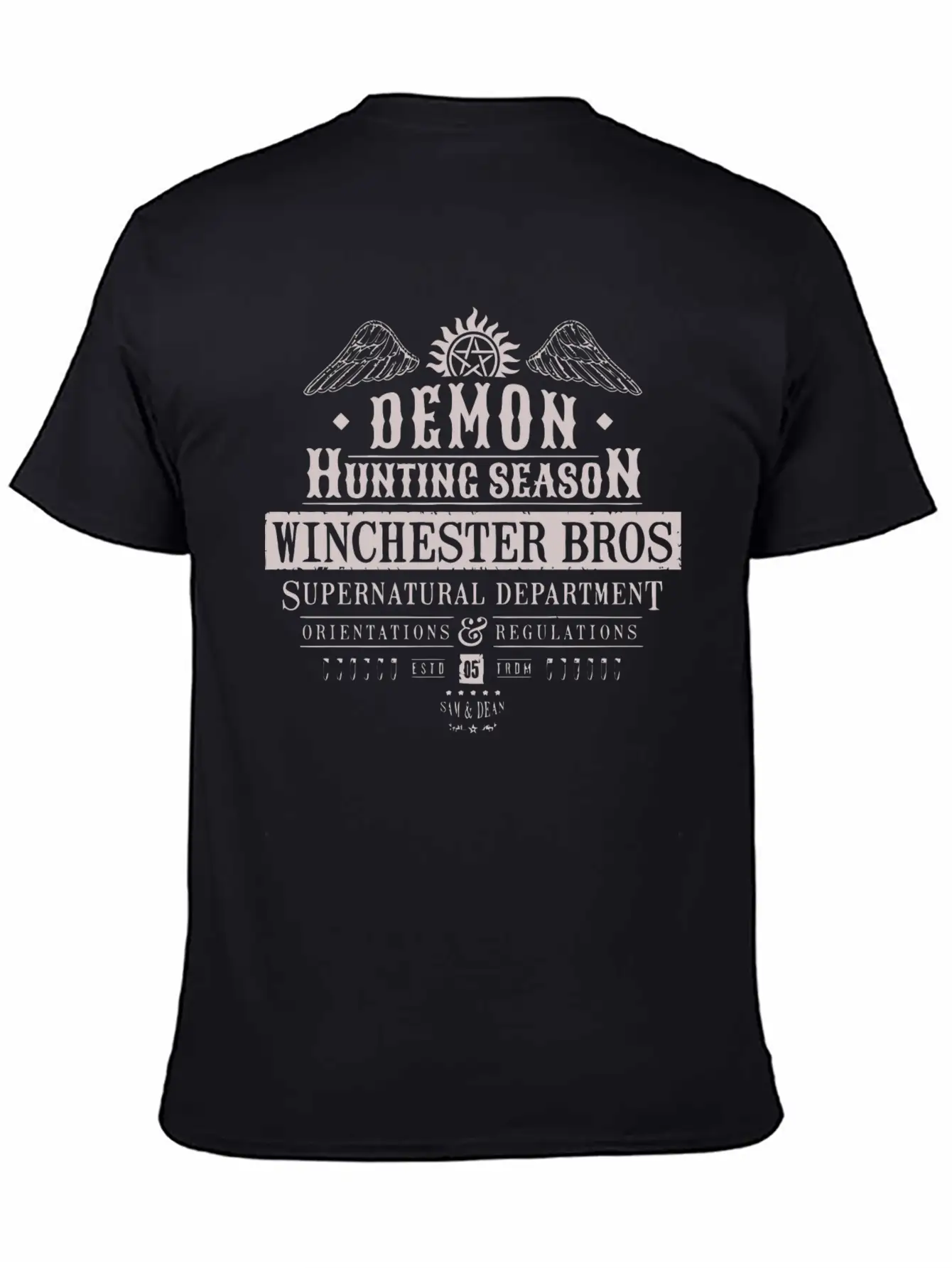 Demon Hunting Season Basic Graphic T-Shirt – Daily Comfort In Soft Cotton