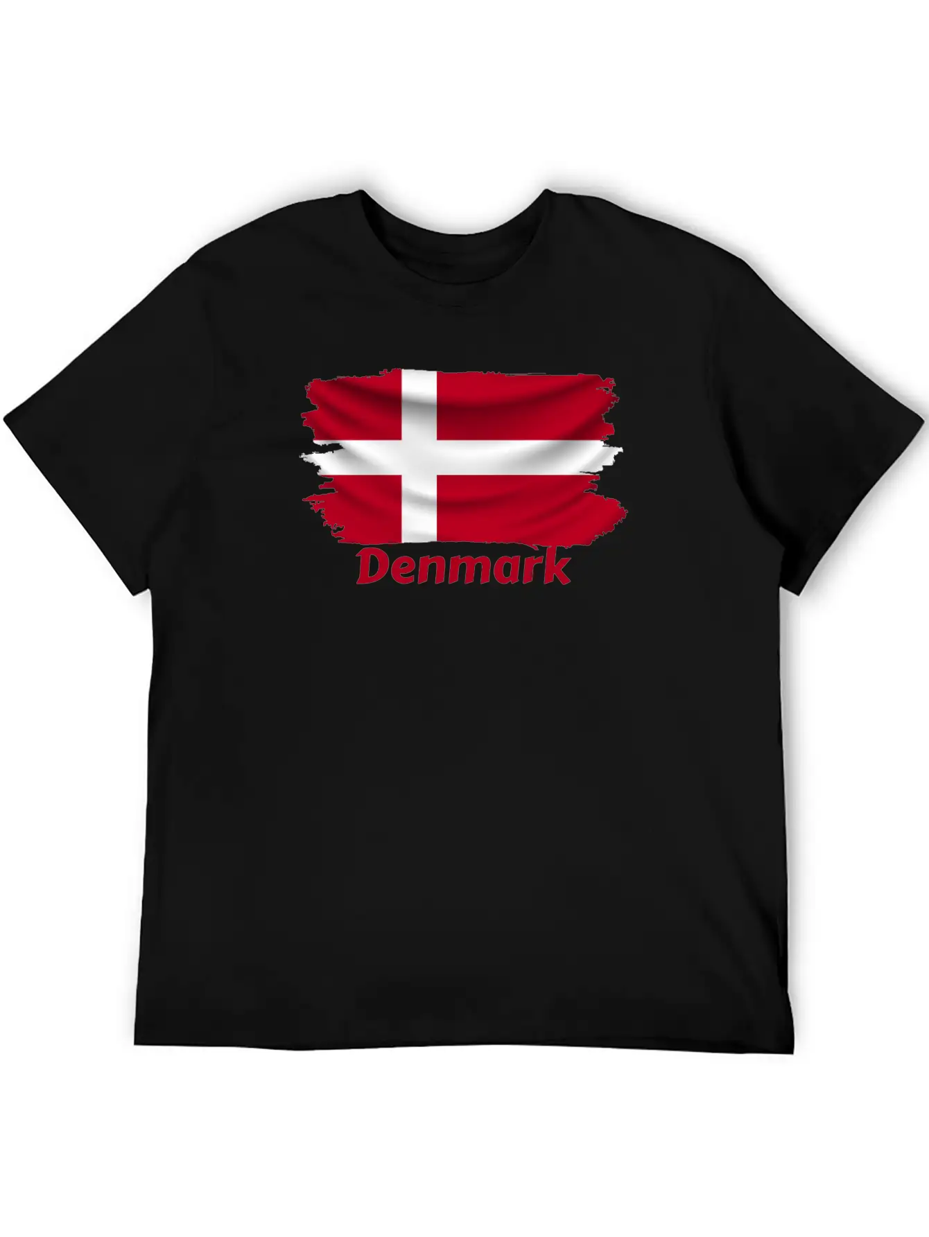 Denmark Flag Stylish Everyday T-Shirt – Unisex Basic Cotton Tee