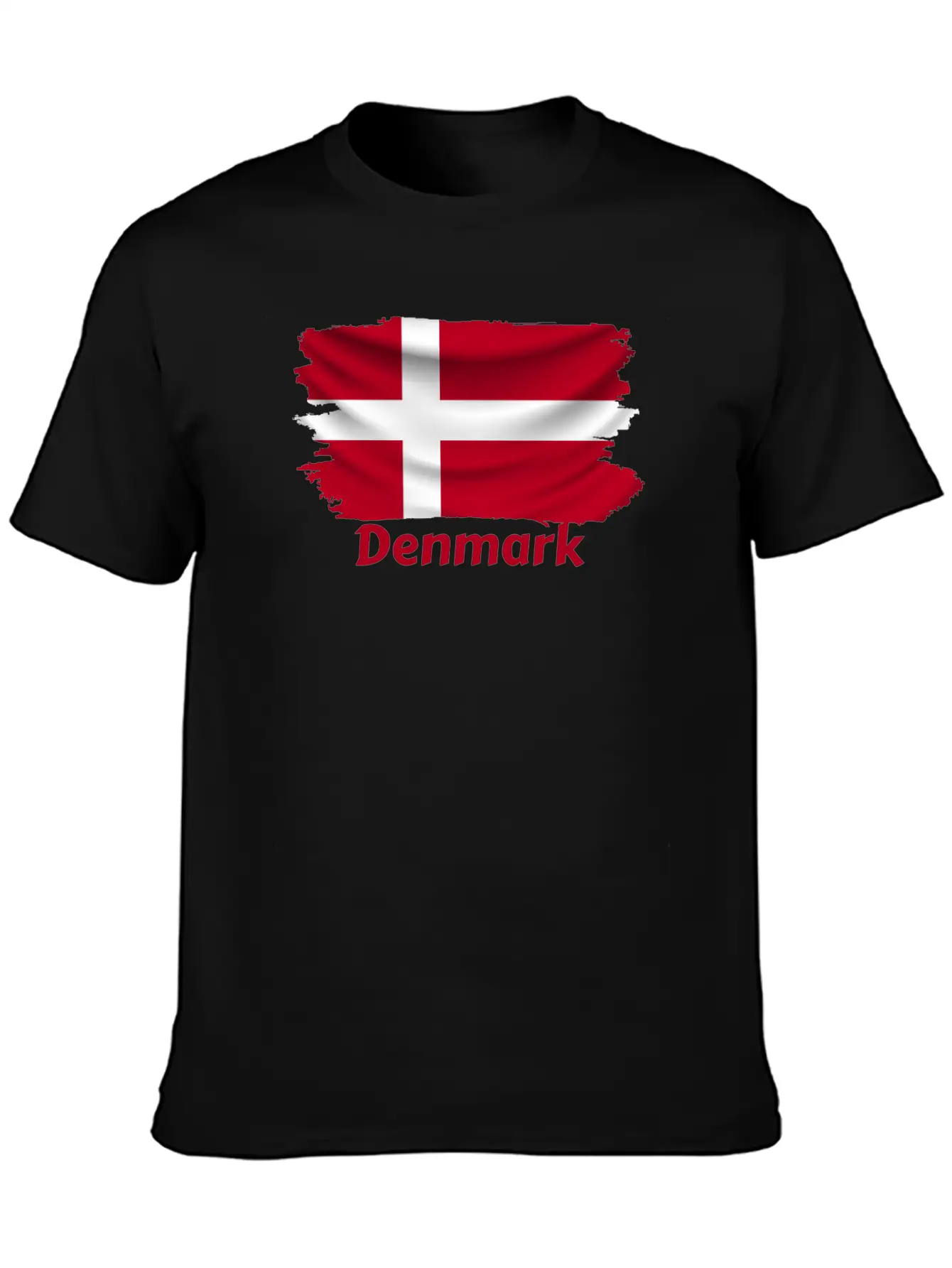 Denmark Flag Stylish Everyday T-Shirt – Unisex Basic Cotton Tee