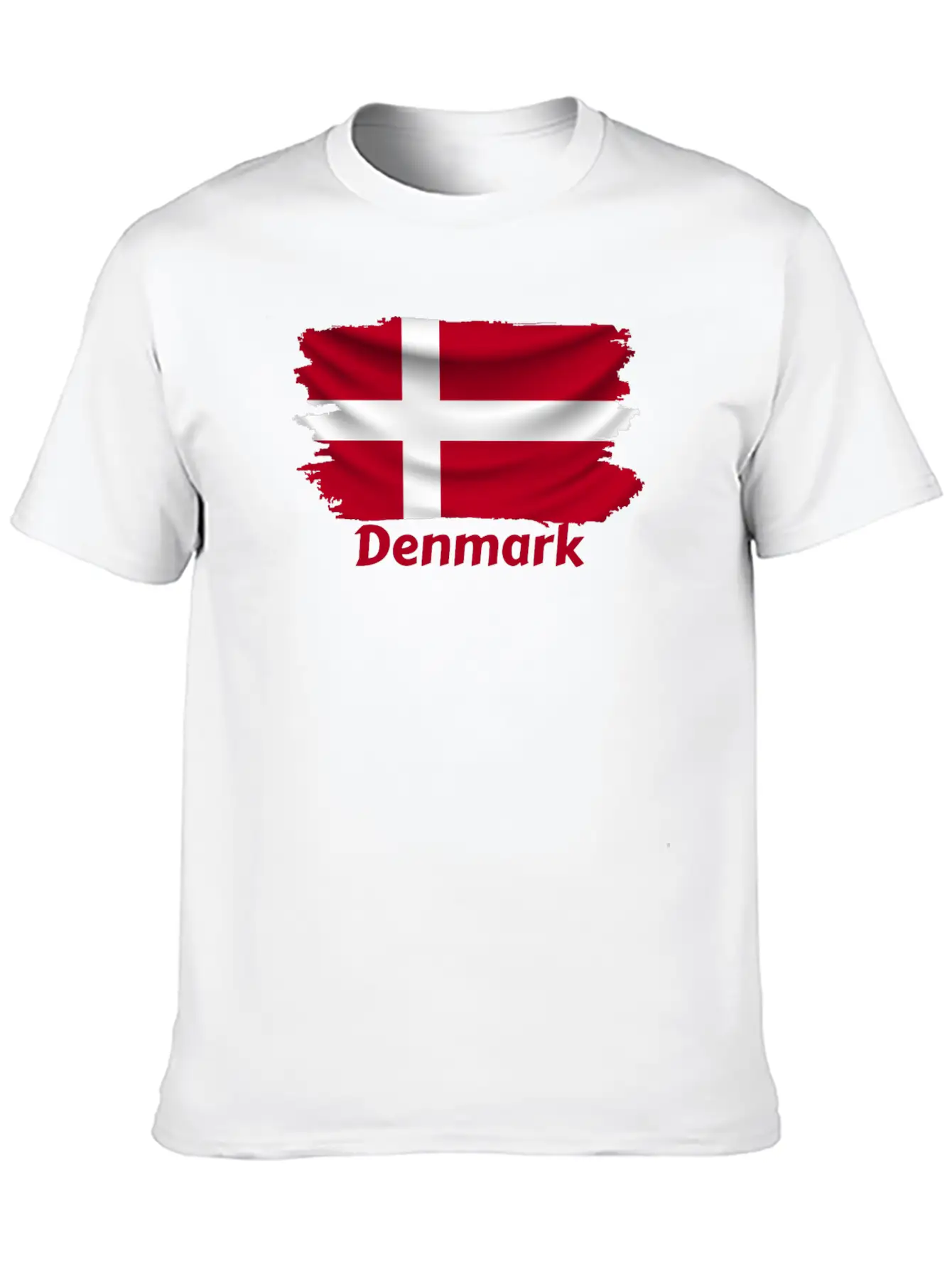 Denmark Flag Stylish Everyday T-Shirt – Unisex Basic Cotton Tee