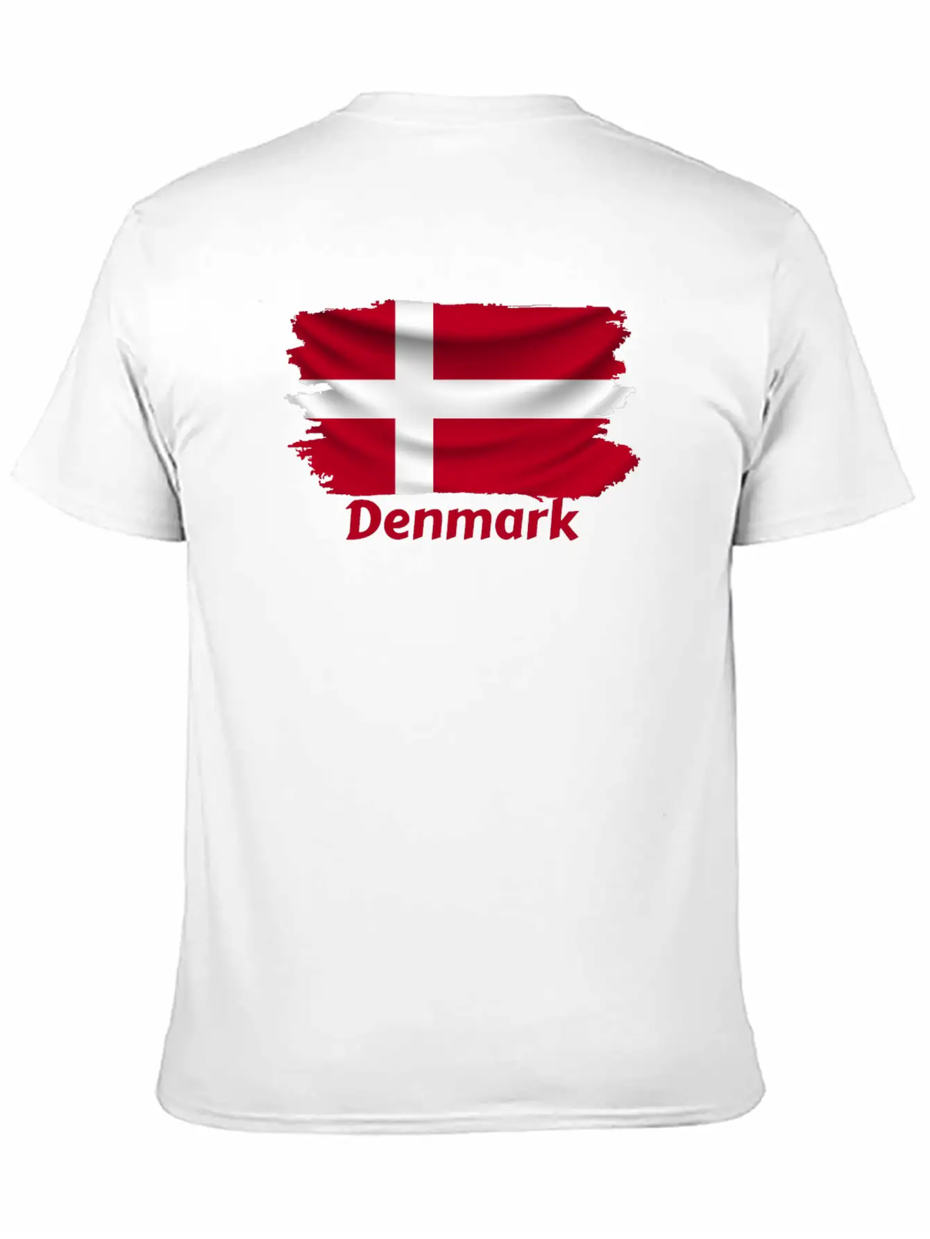 Denmark Flag Stylish Everyday T-Shirt – Unisex Basic Cotton Tee