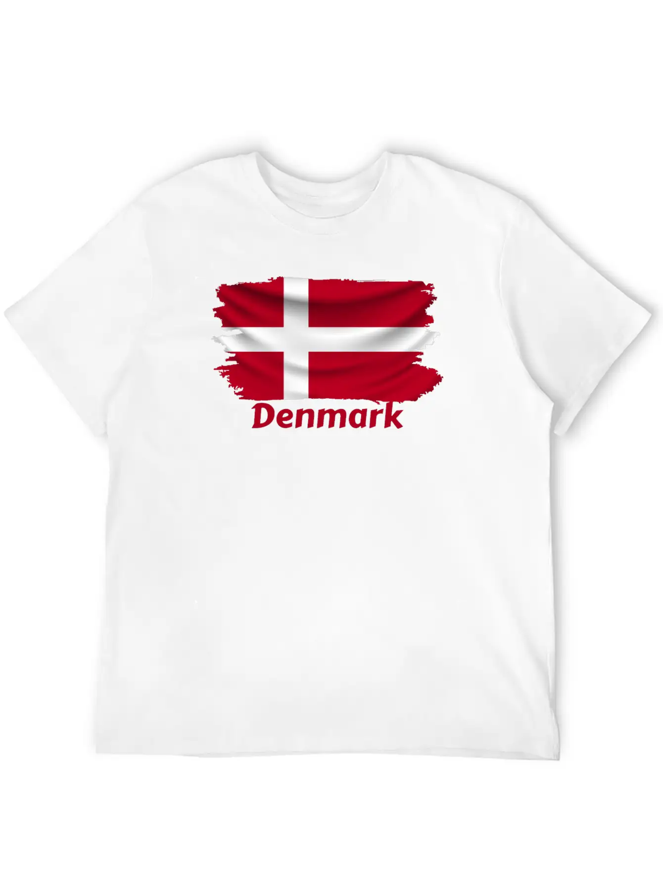 Denmark Flag Stylish Everyday T-Shirt – Unisex Basic Cotton Tee
