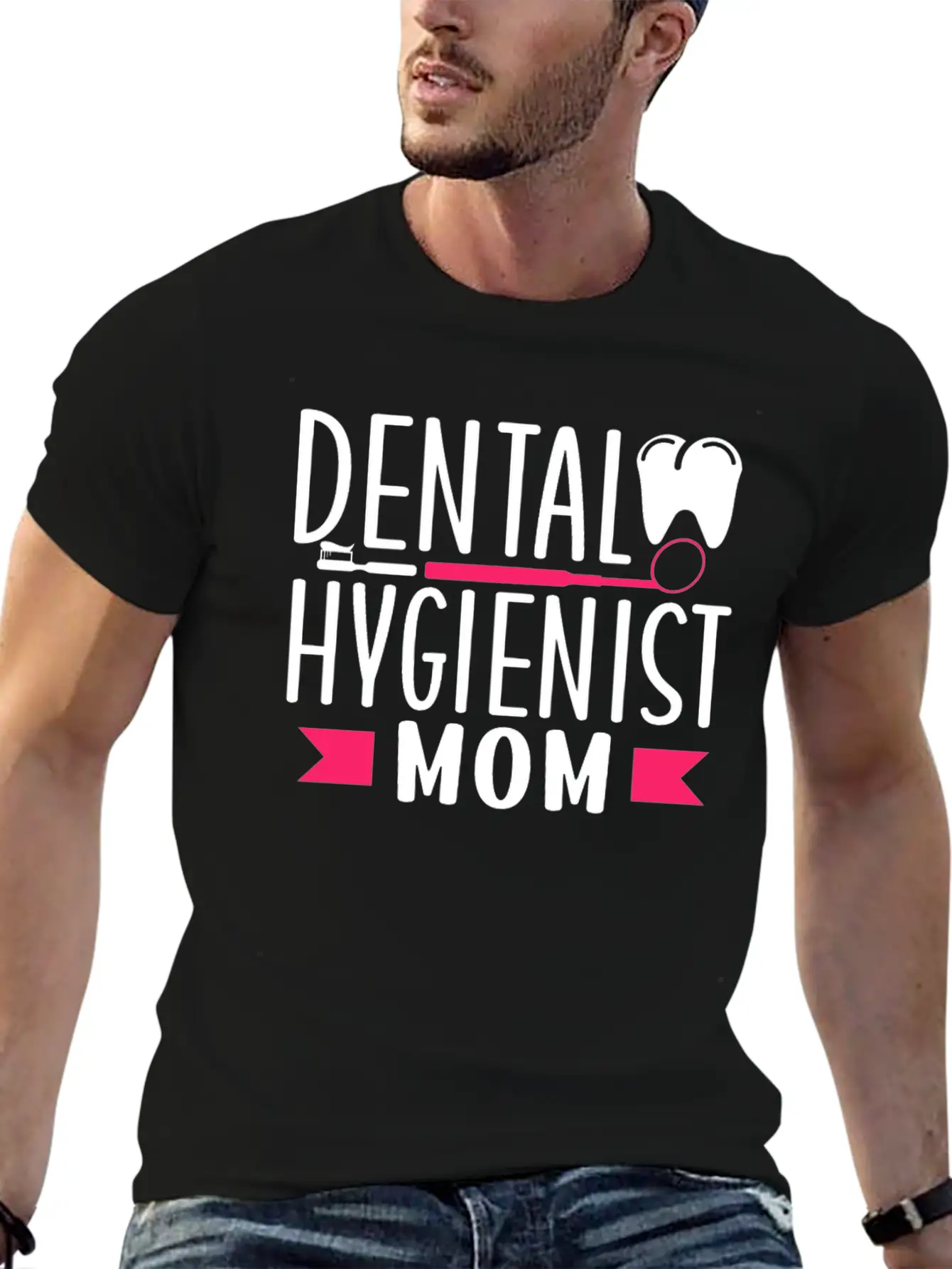 Dental Hygienist Mom Hygiene Dentist Clinic Team Stylish Everyday T-Shirt – Unisex Basic Cotton Tee