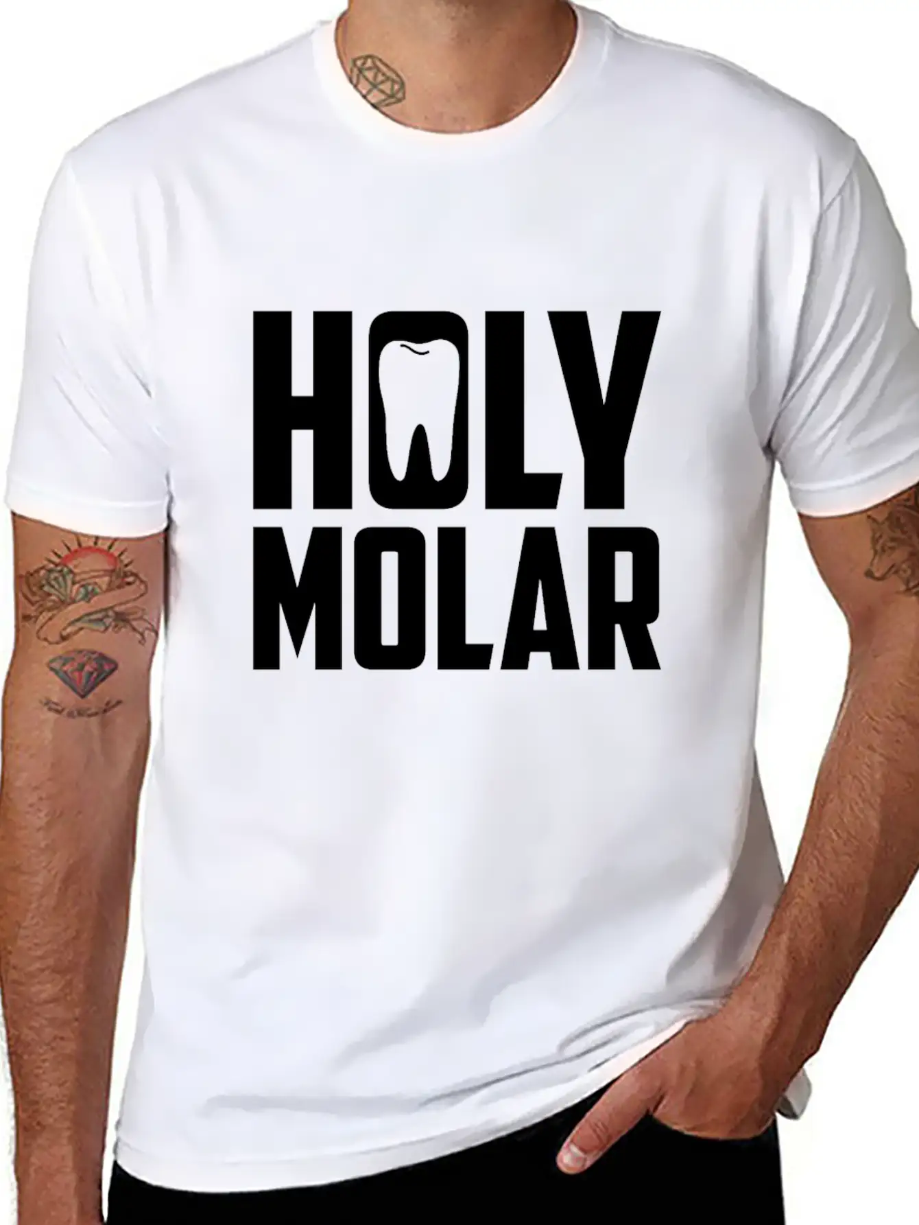 Dental Lab Tech Holy Molar Tooth Dentist Crown Essential Unisex Summer Tee – Soft Cotton Casual Fit