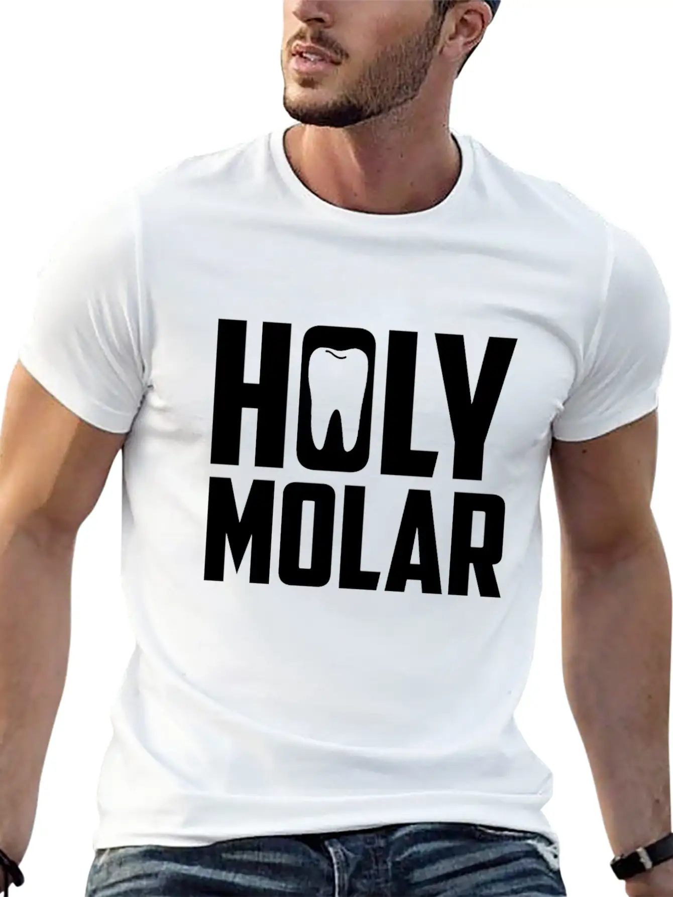 Dental Lab Tech Holy Molar Tooth Dentist Crown Essential Unisex Summer Tee – Soft Cotton Casual Fit