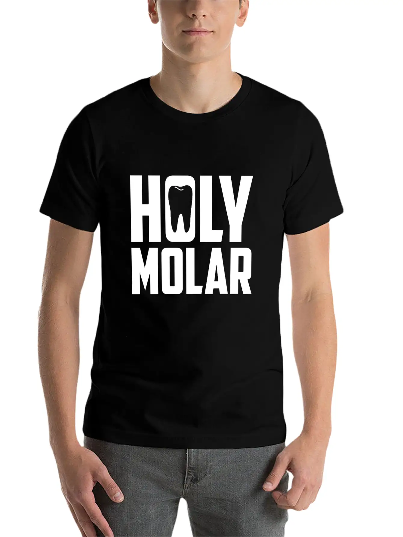 Dental Lab Tech Holy Molar Tooth Dentist Crown Essential Unisex Summer Tee – Soft Cotton Casual Fit