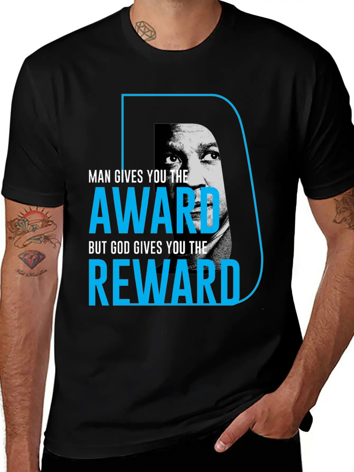DENZEL Washington Best Quote Stylish Everyday T-Shirt – Unisex Basic Cotton Tee