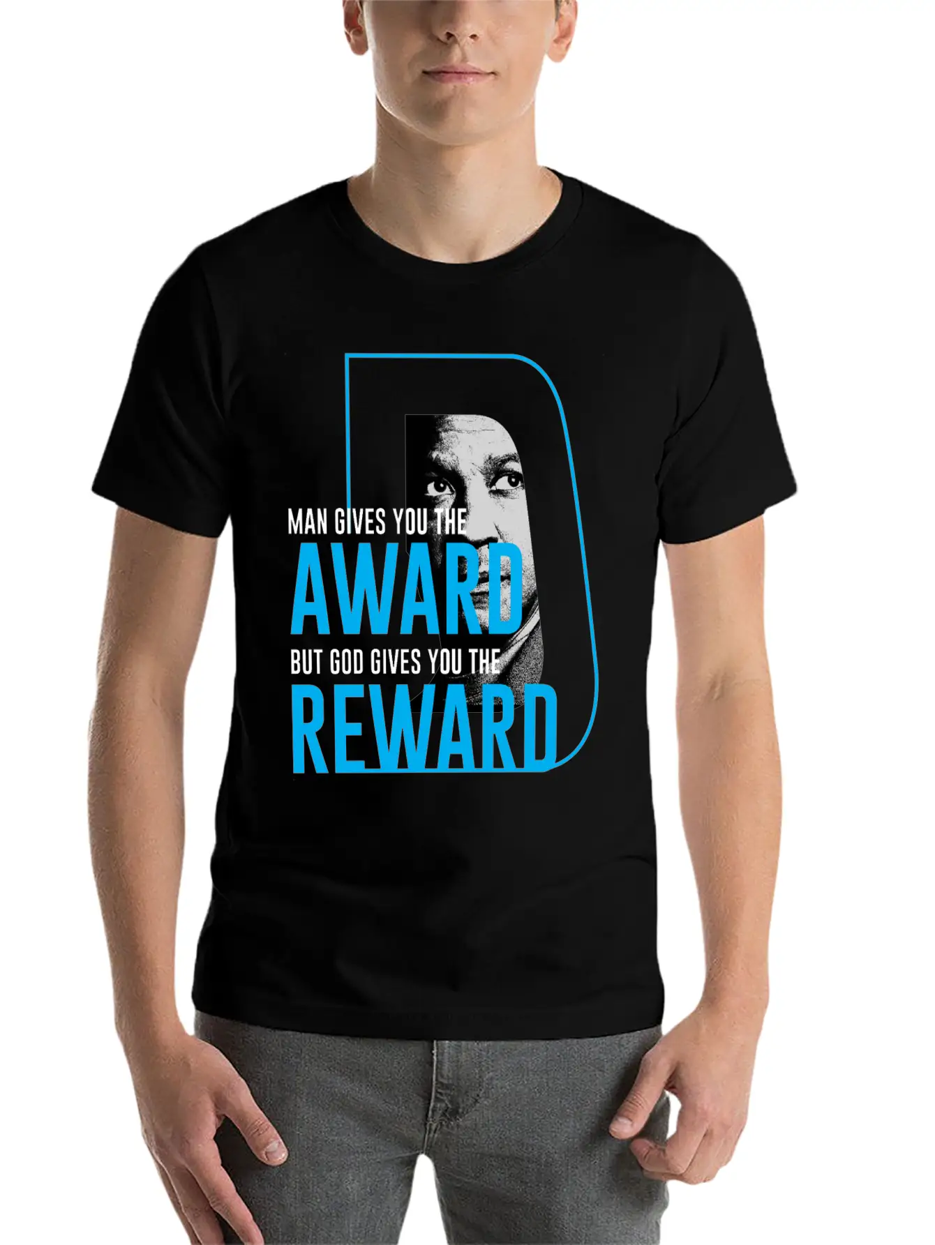 DENZEL Washington Best Quote Stylish Everyday T-Shirt – Unisex Basic Cotton Tee