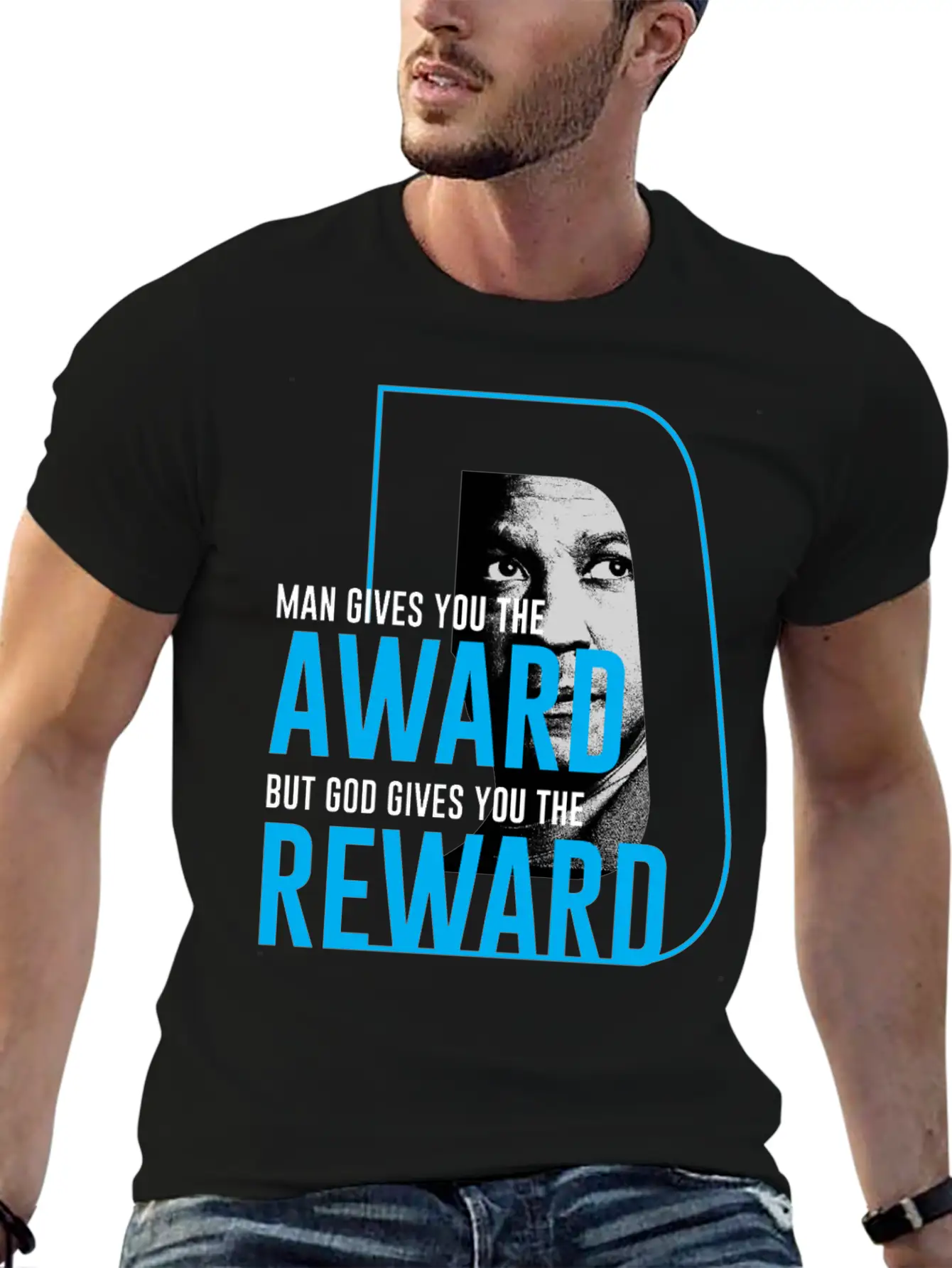 DENZEL Washington Best Quote Stylish Everyday T-Shirt – Unisex Basic Cotton Tee