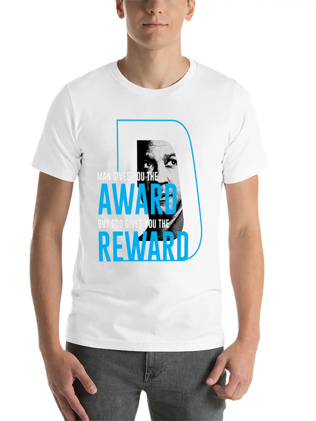 DENZEL Washington Best Quote Stylish Everyday T-Shirt – Unisex Basic Cotton Tee