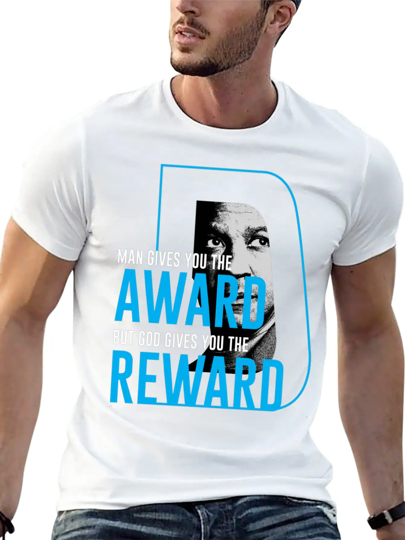 DENZEL Washington Best Quote Stylish Everyday T-Shirt – Unisex Basic Cotton Tee