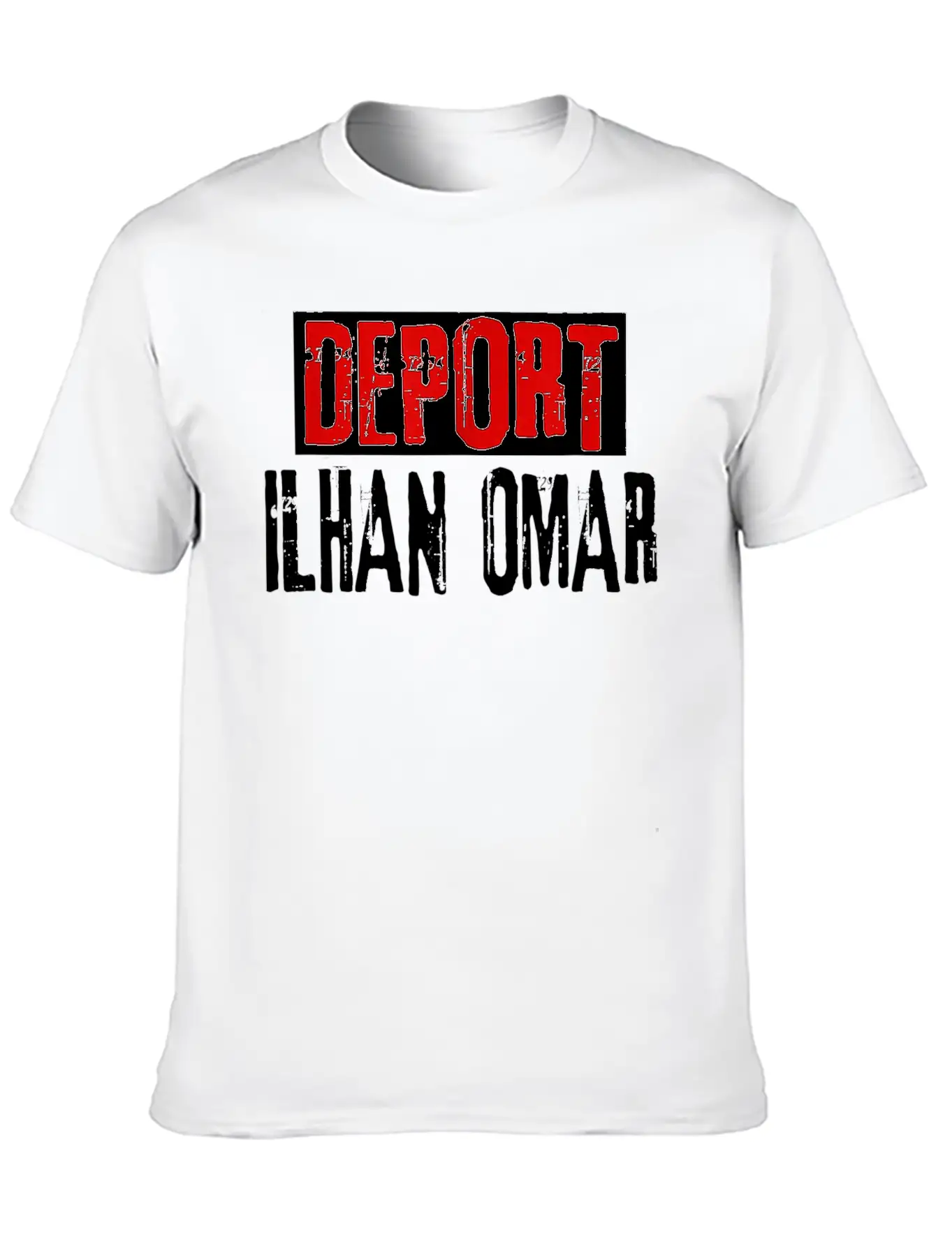 Deport Ilhan Omar Defeat Impeach Arrest Ilhan Omar Unisex Short Sleeve Soft Cotton T-Shirt – Casual Everyday Wear