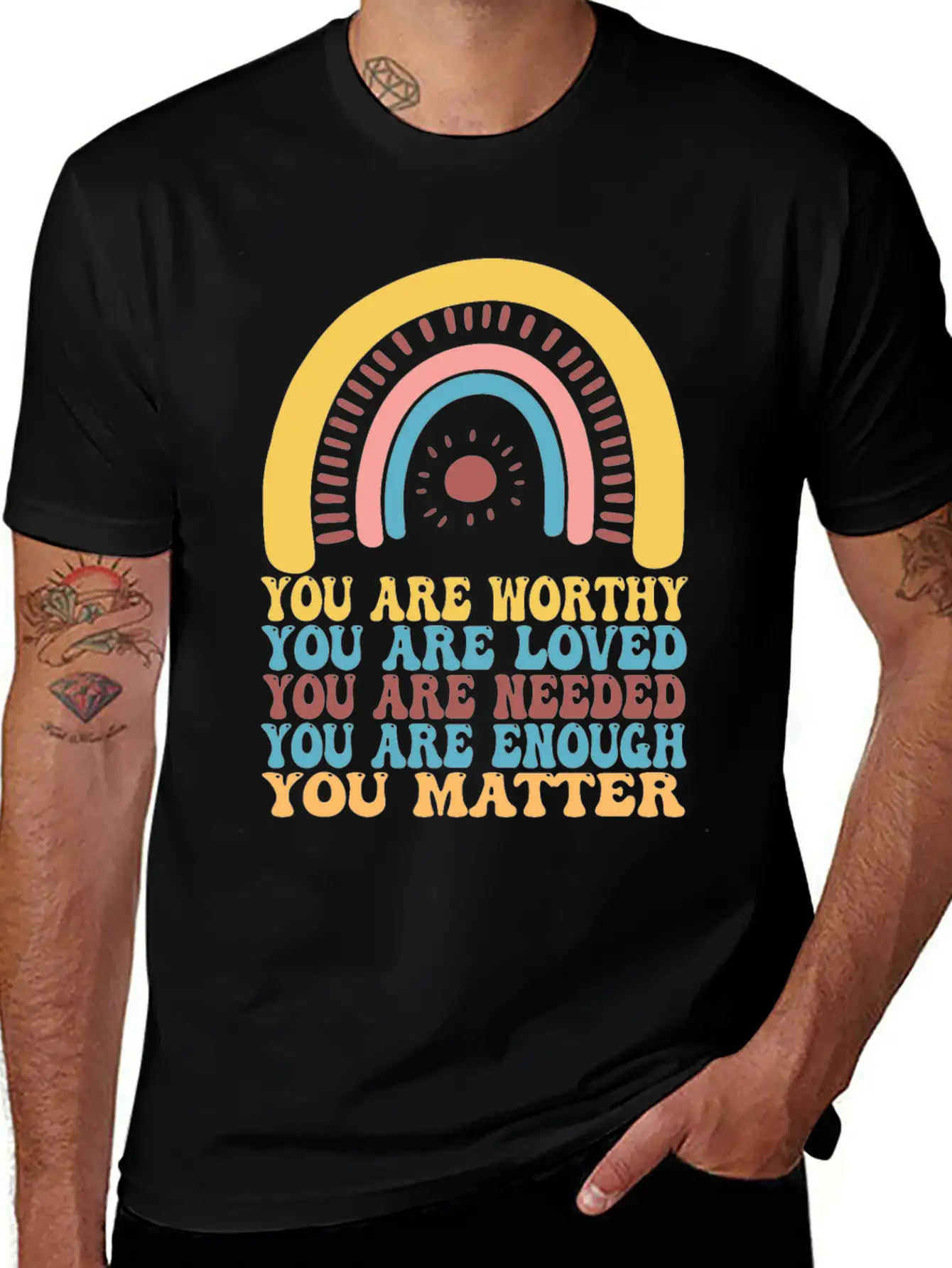 Depression And Bipolar Awareness: Unisex Short Sleeve Soft Cotton T-Shirt – Casual Everyday Wear