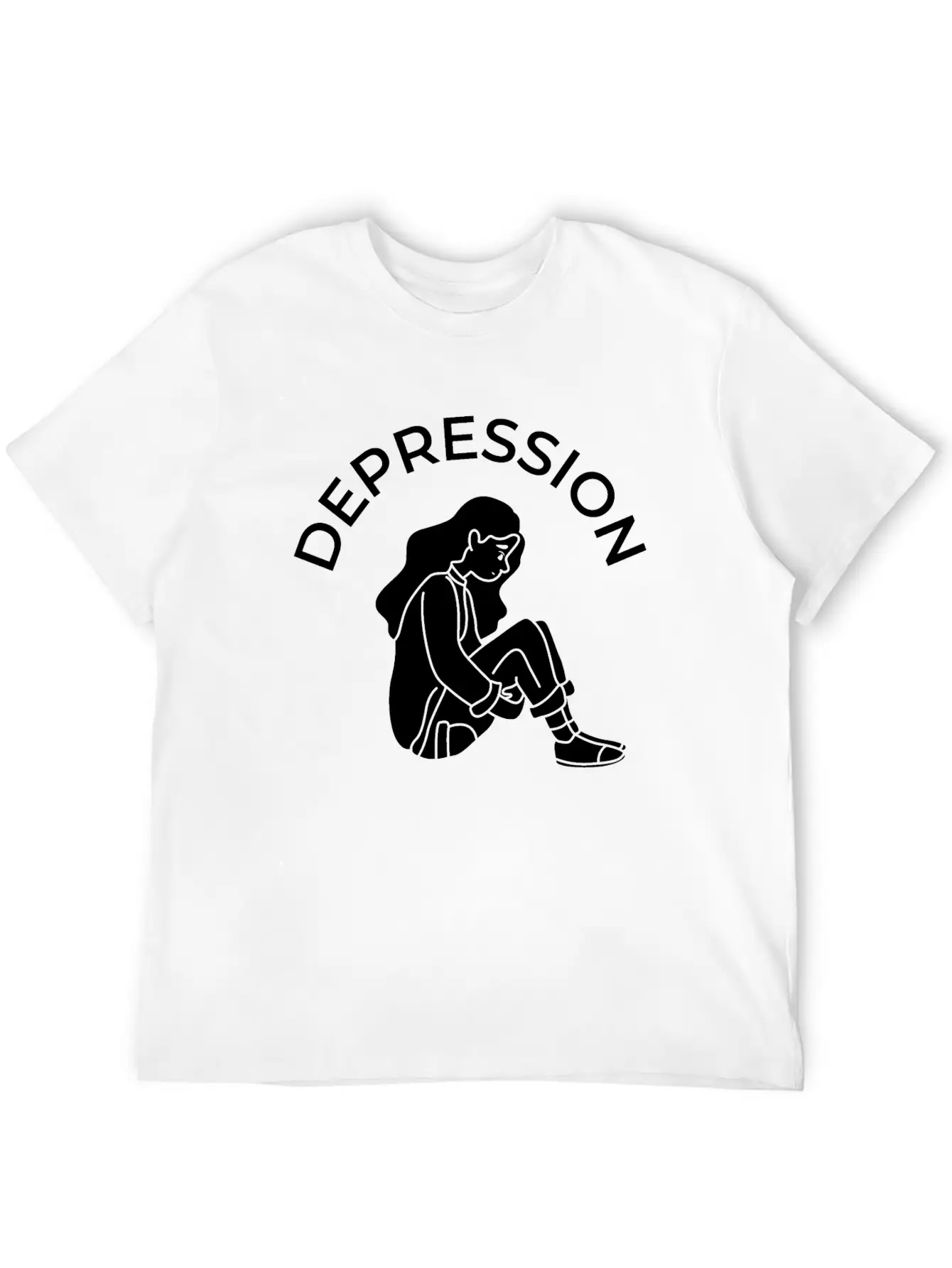 Depression Stylish Everyday T-Shirt – Unisex Basic Cotton Tee