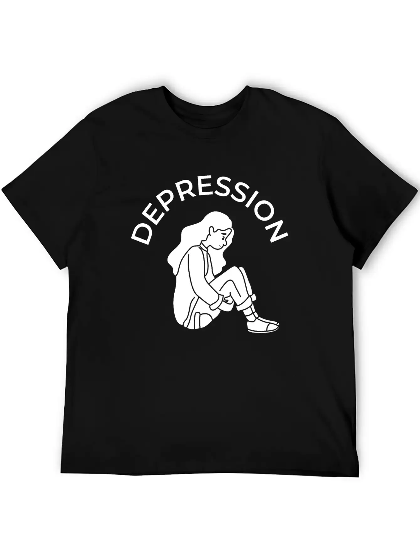 Depression Stylish Everyday T-Shirt – Unisex Basic Cotton Tee