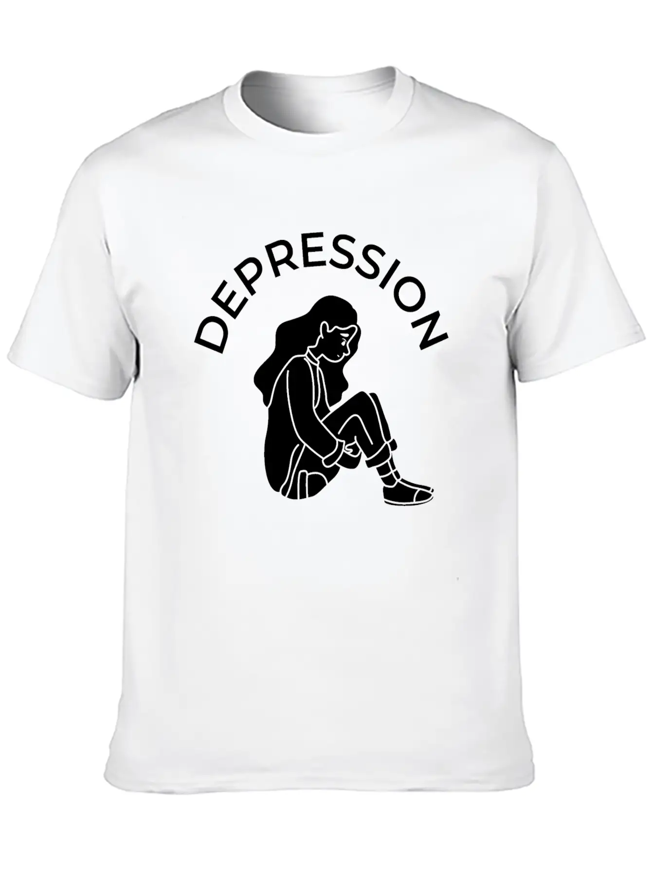 Depression Stylish Everyday T-Shirt – Unisex Basic Cotton Tee