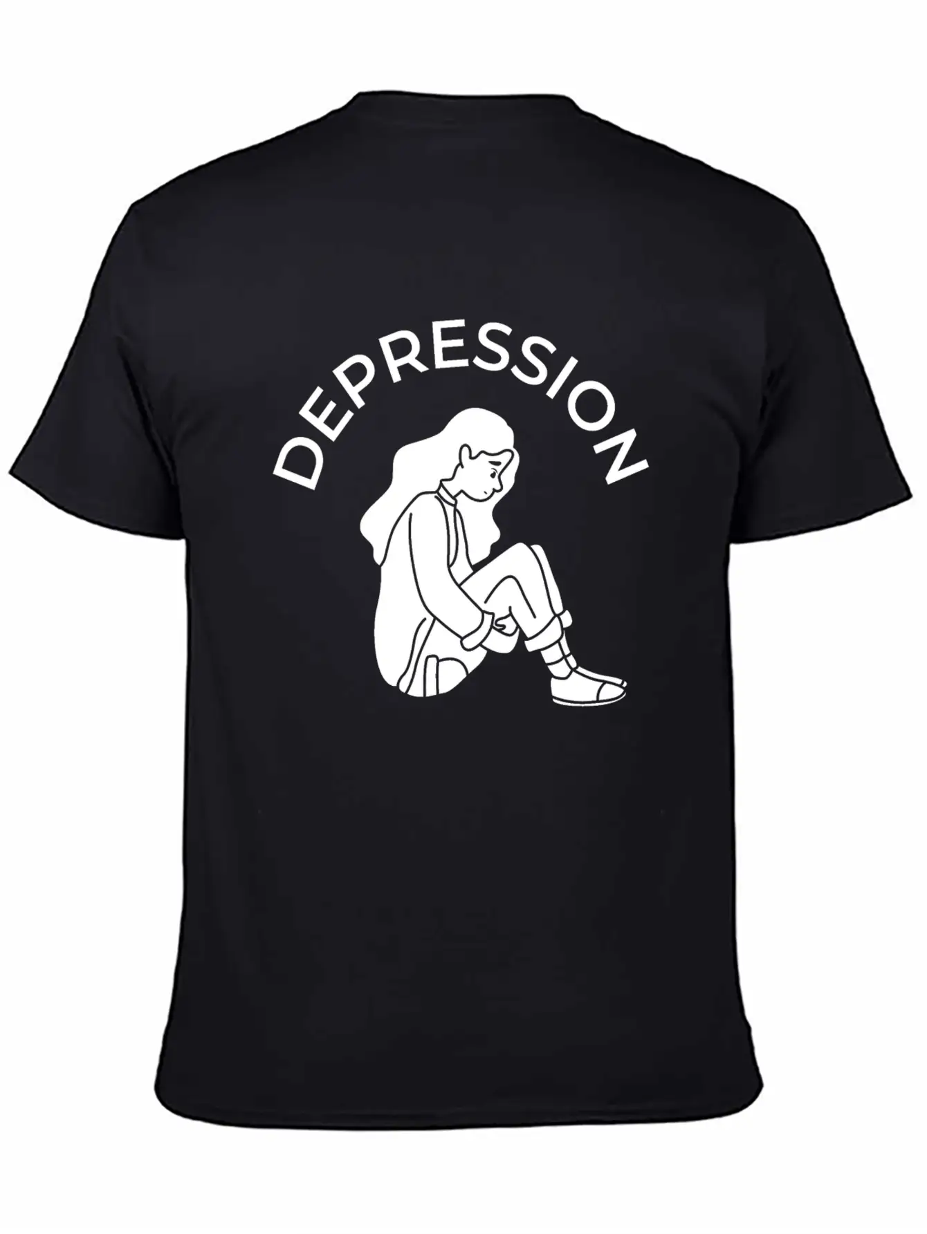 Depression Stylish Everyday T-Shirt – Unisex Basic Cotton Tee