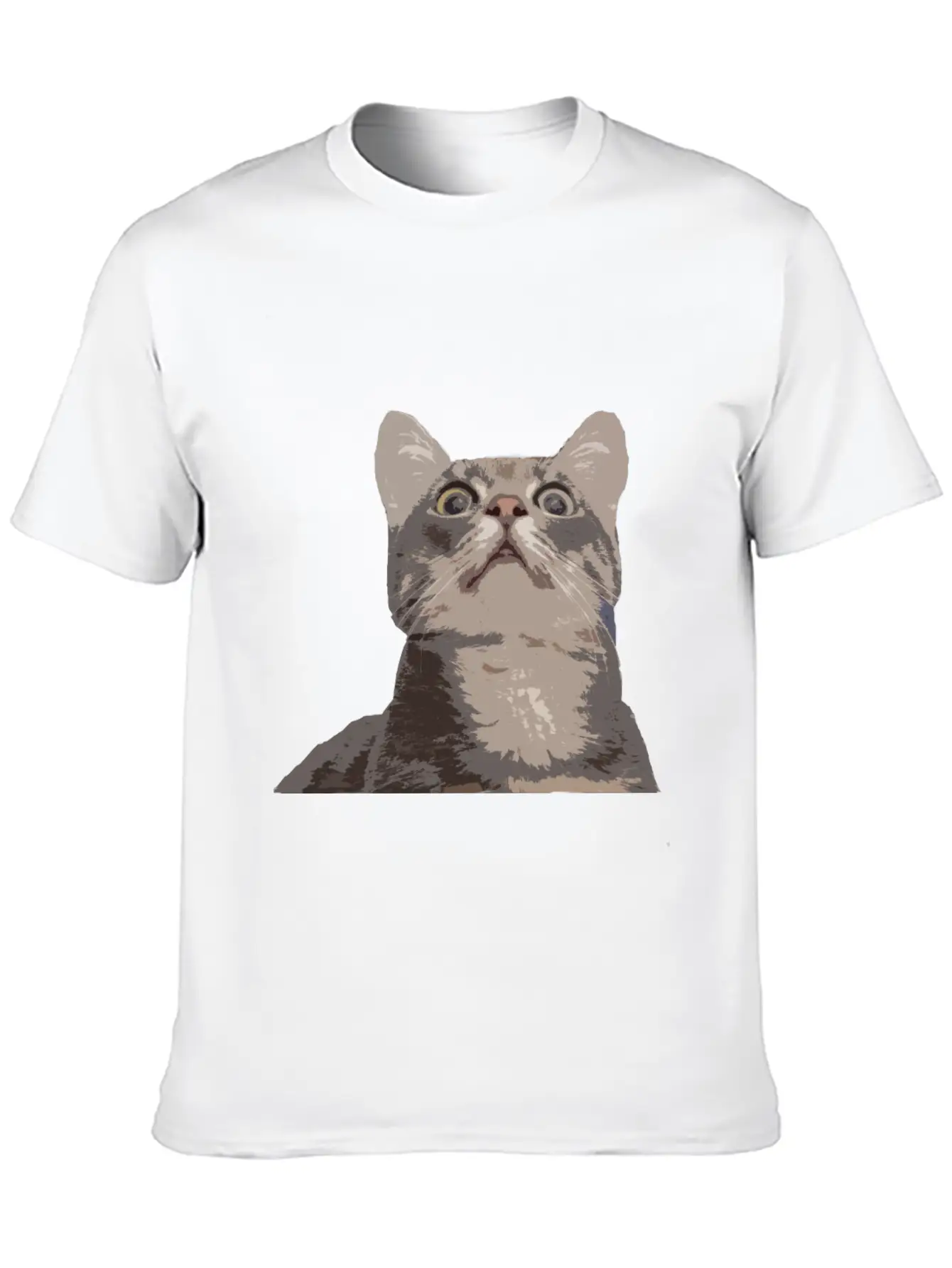 Derp Cat Lolcat Unisex Short Sleeve Soft Cotton T-Shirt – Casual Everyday Wear