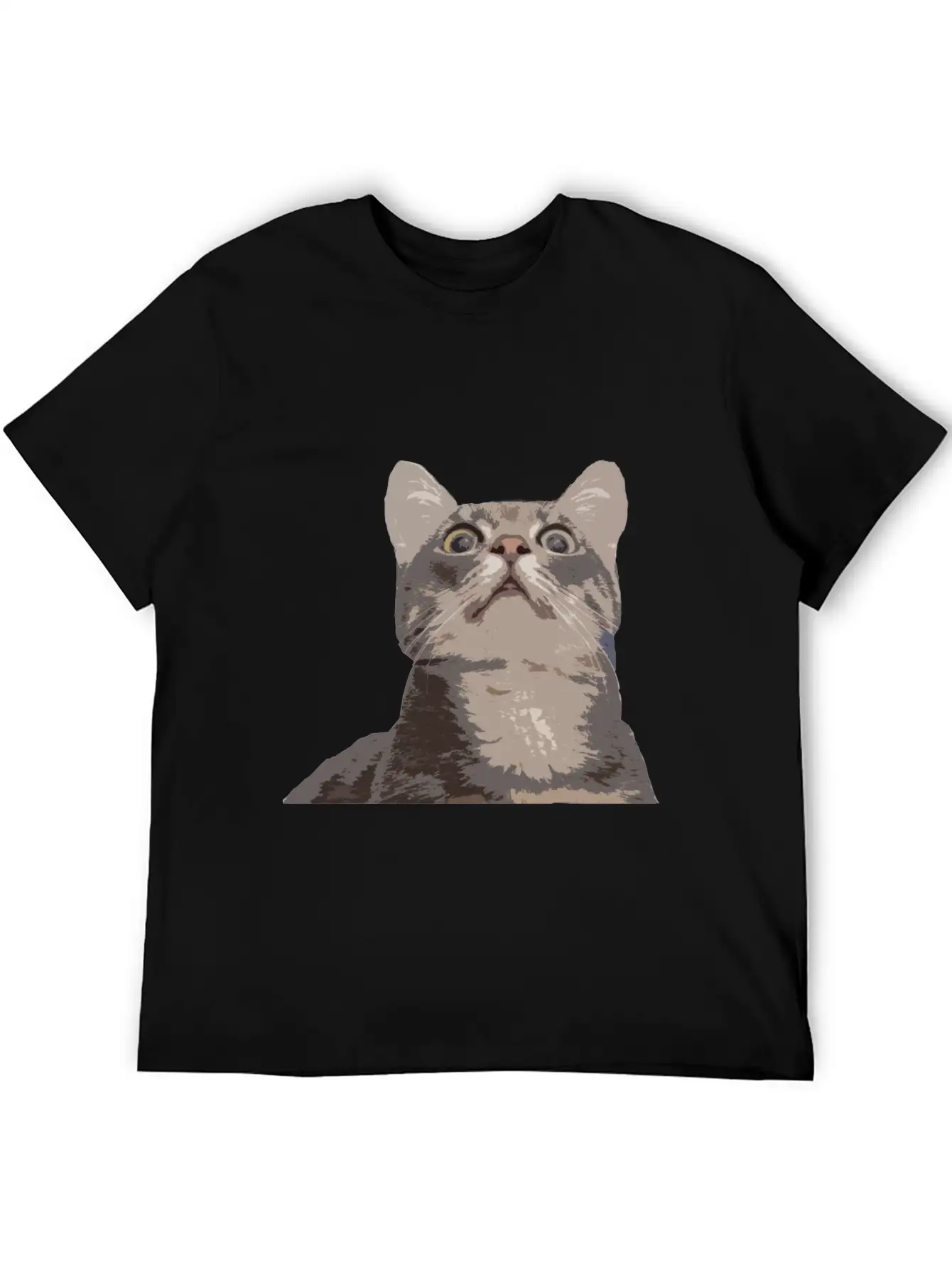 Derp Cat Lolcat Unisex Short Sleeve Soft Cotton T-Shirt – Casual Everyday Wear
