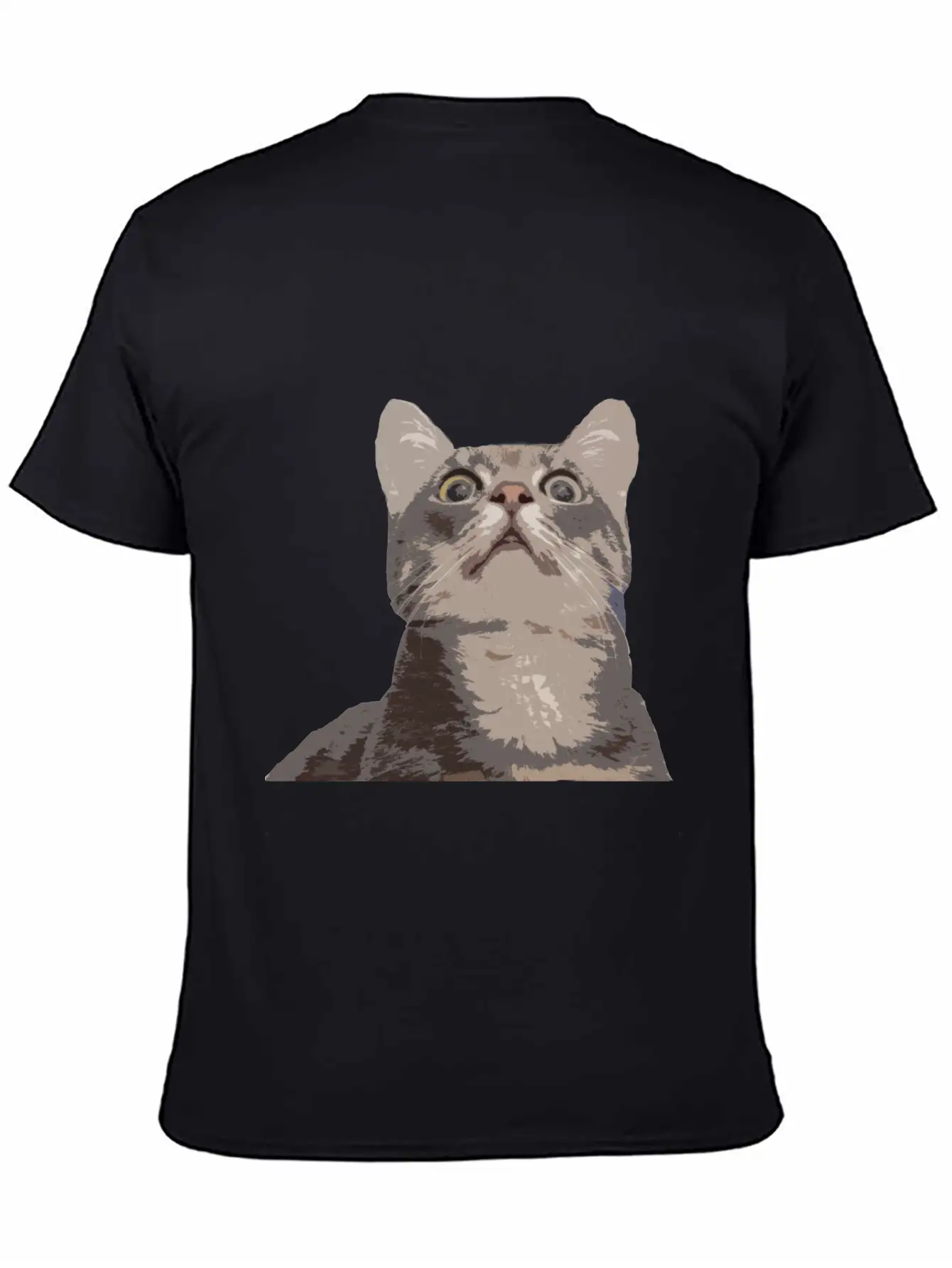 Derp Cat Lolcat Unisex Short Sleeve Soft Cotton T-Shirt – Casual Everyday Wear