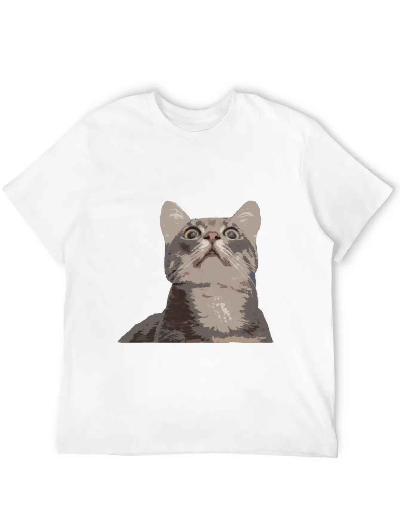 Derp Cat Lolcat Unisex Short Sleeve Soft Cotton T-Shirt – Casual Everyday Wear