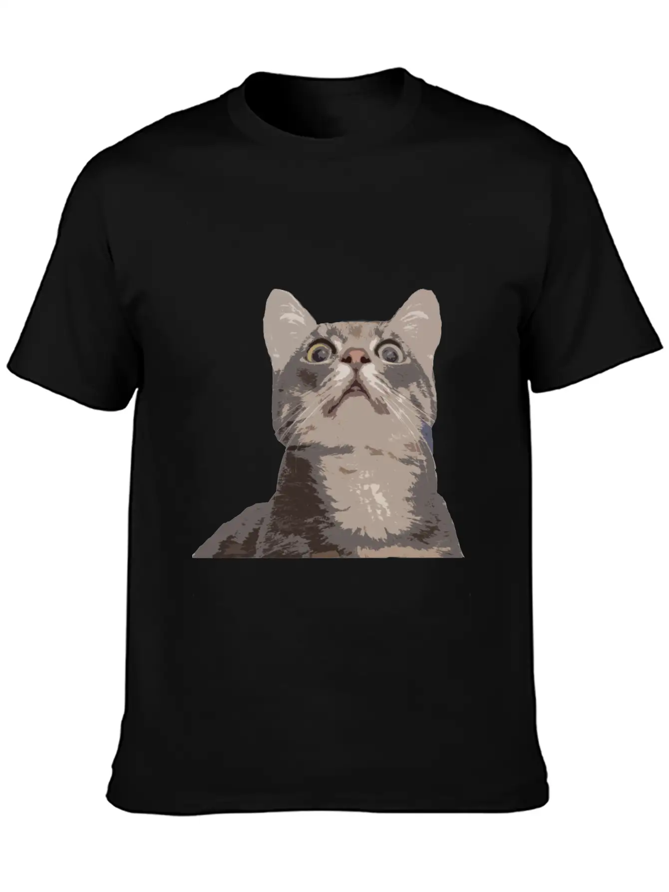 Derp Cat Lolcat Unisex Short Sleeve Soft Cotton T-Shirt – Casual Everyday Wear