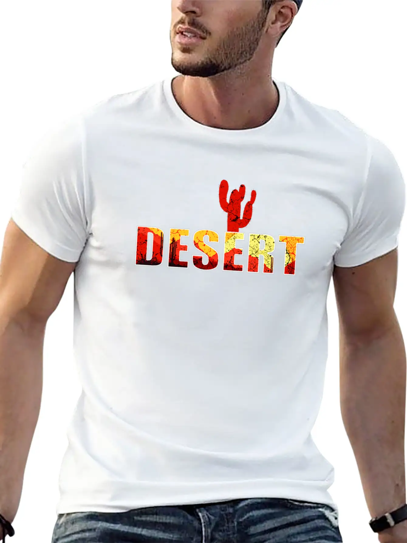 Desert Cactus Vintage Gift Stylish Everyday T-Shirt – Unisex Basic Cotton Tee