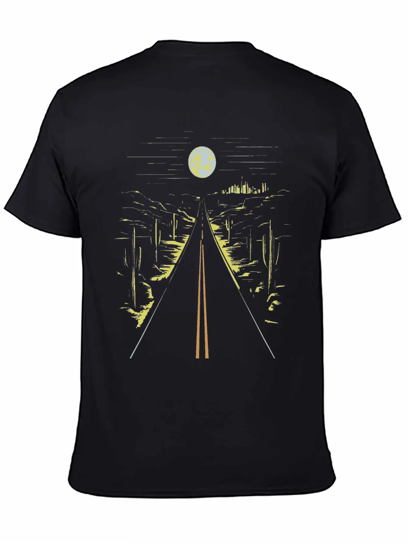 Desert Darlin On A Dark Desert Highway Unisex Short Sleeve Soft Cotton T-Shirt – Casual Everyday Wear