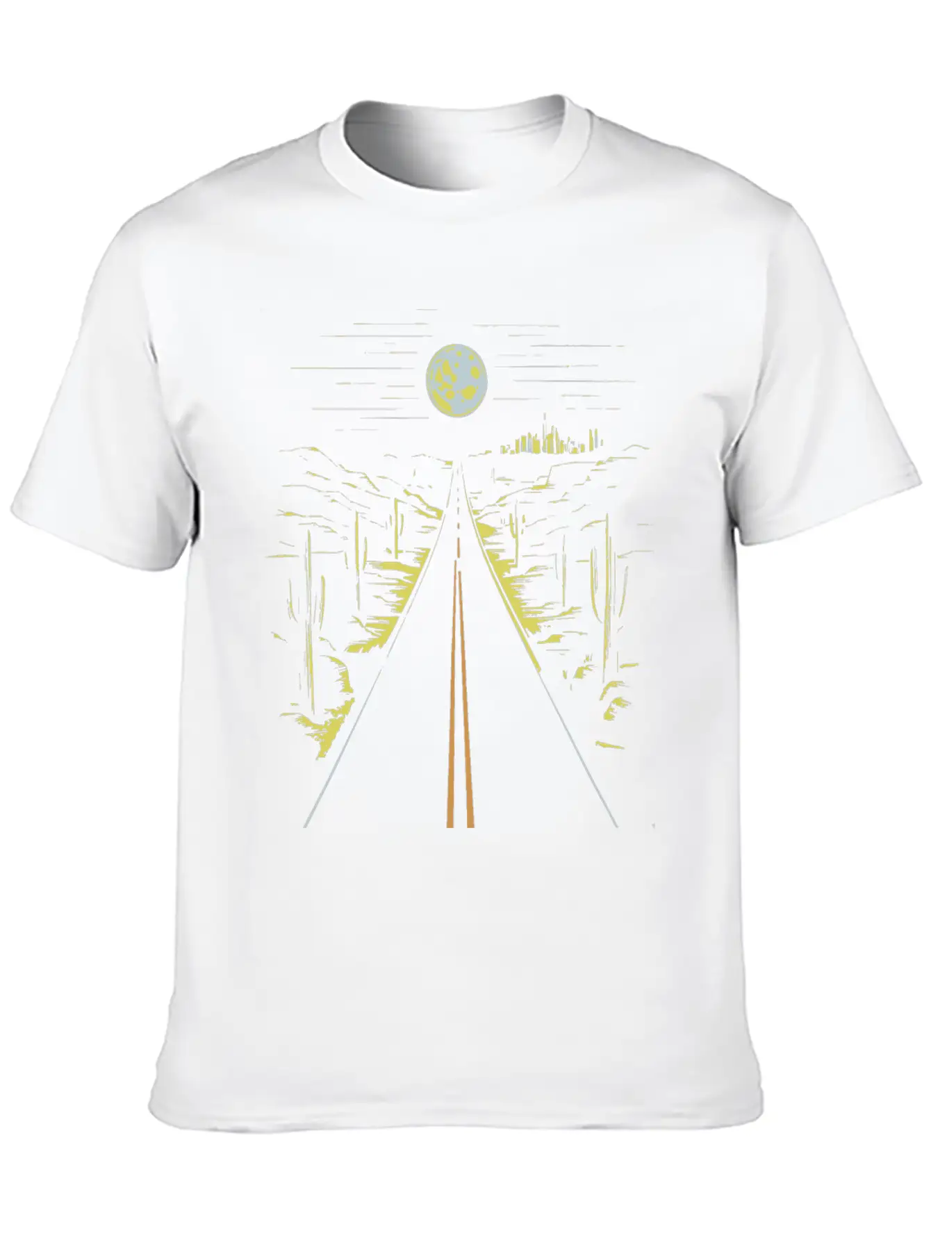 Desert Darlin On A Dark Desert Highway Unisex Short Sleeve Soft Cotton T-Shirt – Casual Everyday Wear
